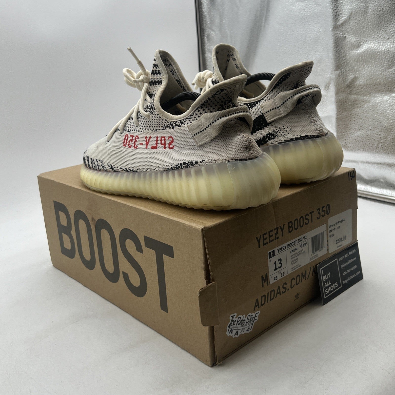 Size 13 - adidas Yeezy Boost 350 V2 Low Zebra (CP9654)