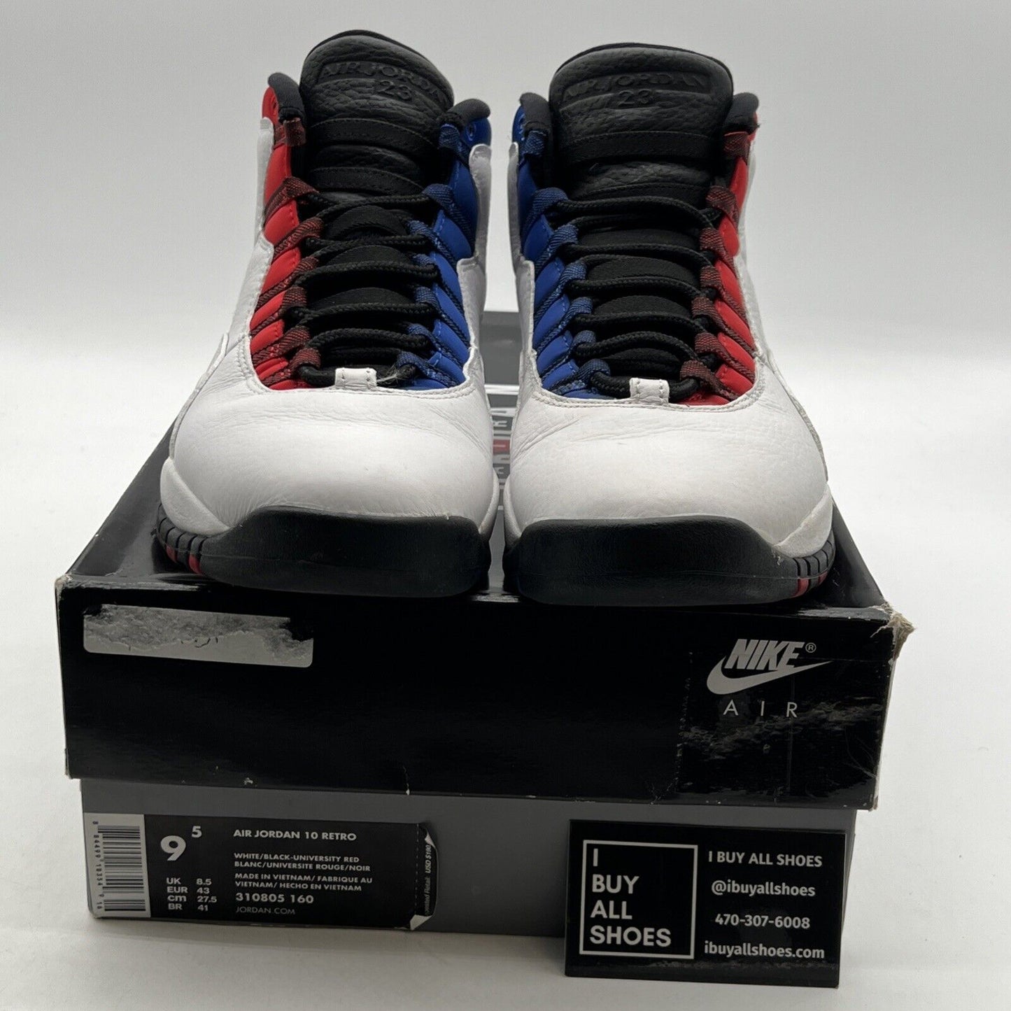 Size 9.5 - Air Jordan 10 Westbrook Class of 2006 (310805-160)