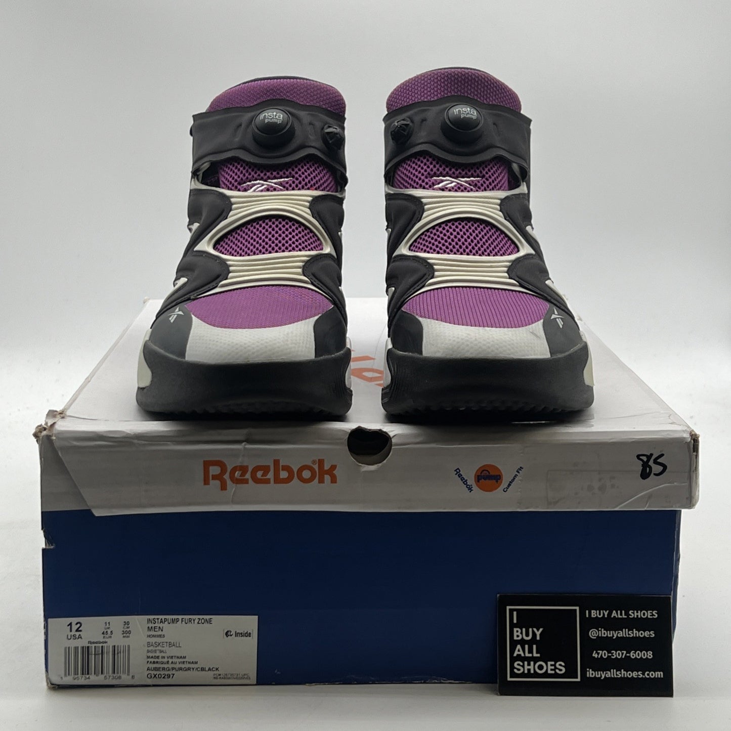 Size 12 - Reebok InstaPump Fury Zone Aubergine (GX0297)