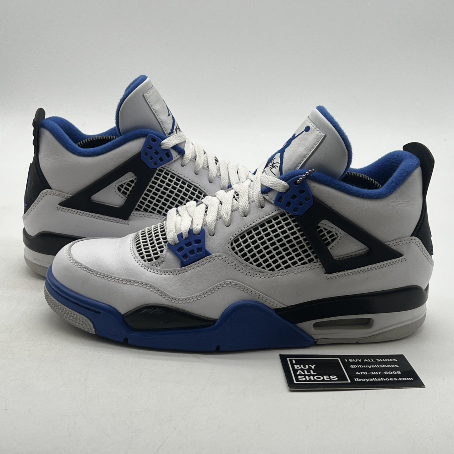 Size 9.5 - Air Jordan 4 Retro Mid Motorsports (308497-117)
