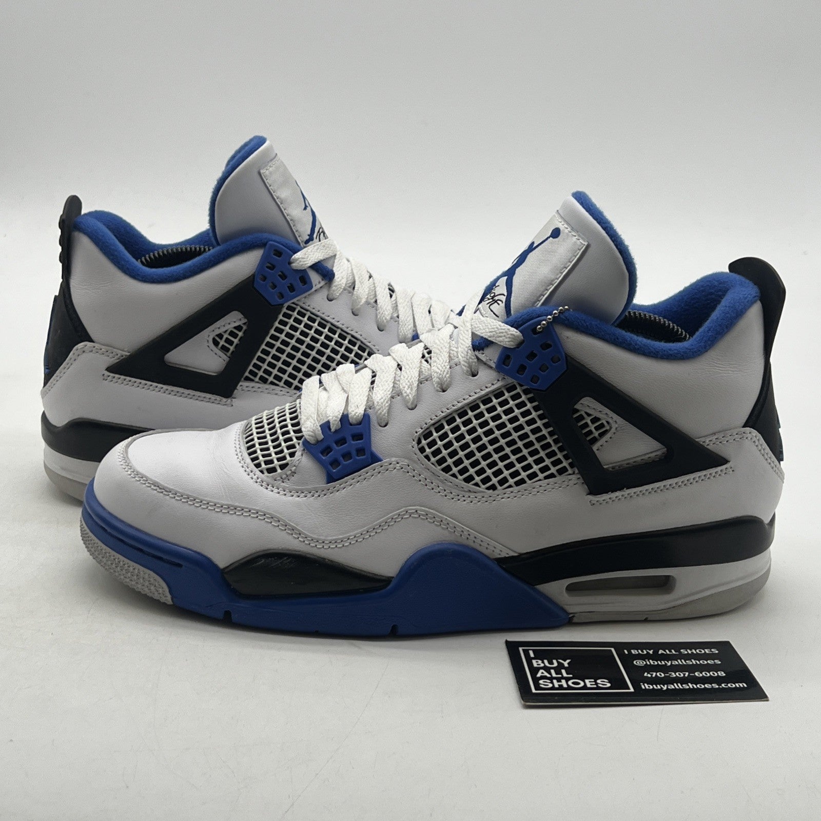 Size 9.5 - Air Jordan 4 Retro Mid Motorsports (308497-117)