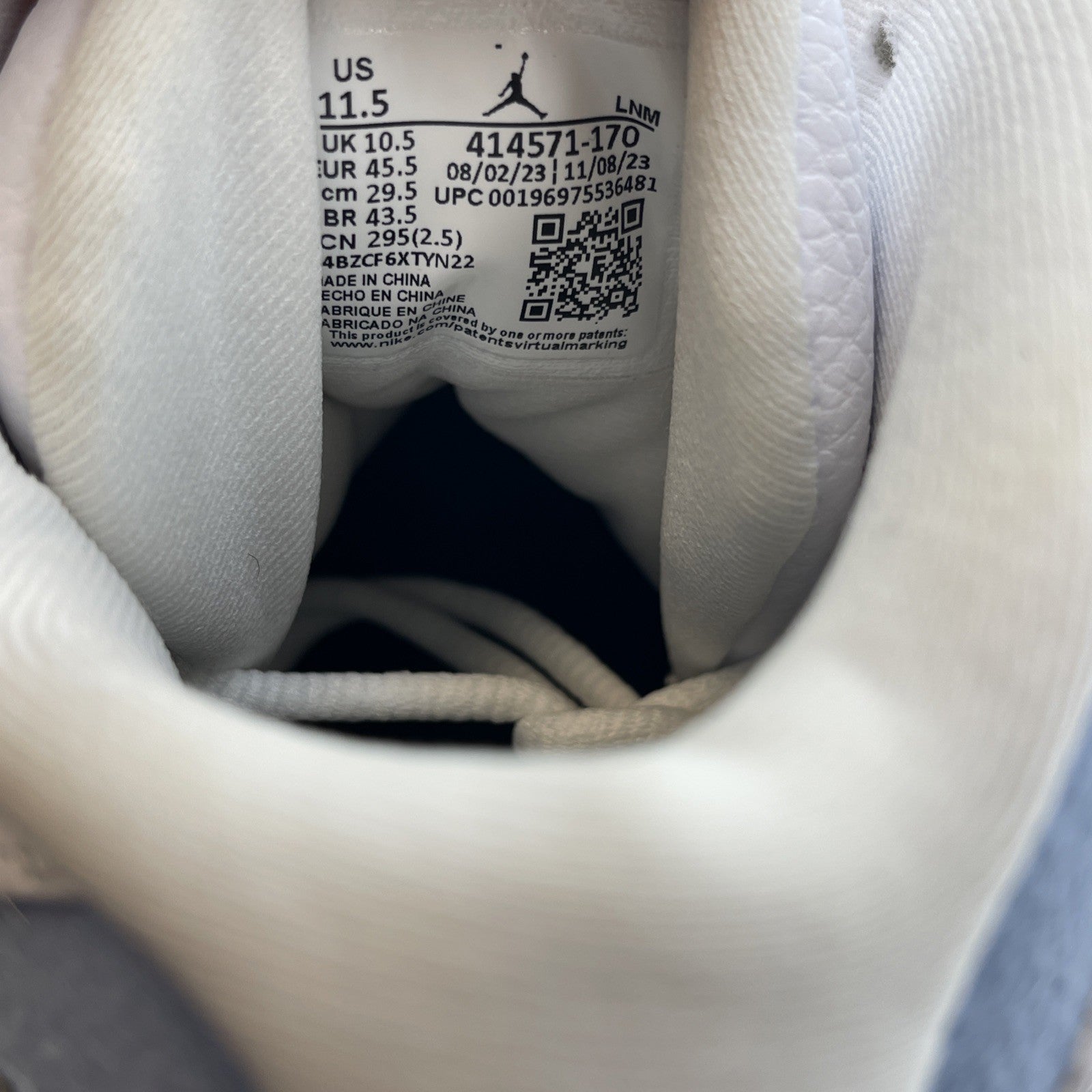 Size 11.5 - Air Jordan 13 Retro Blue Grey White Leather Suede (414571-170)