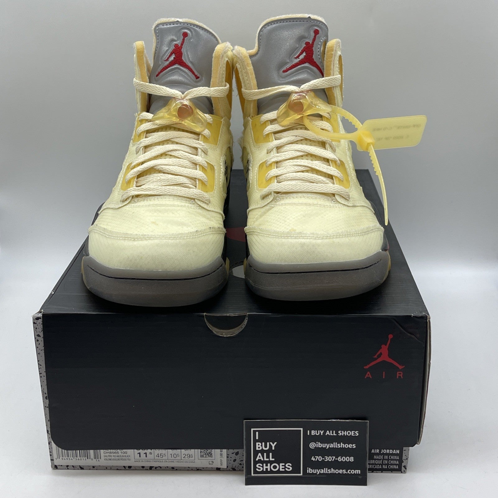 Size 11.5 - Air Jordan 5 SP x Off-White Mid Sail (DH8565-100)