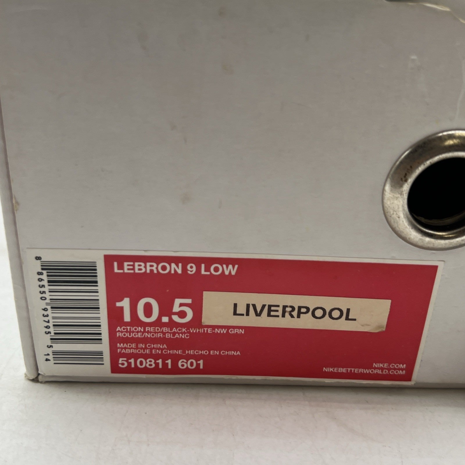 Size 10.5 - Nike LeBron 9 Low Liverpool (510811-601)