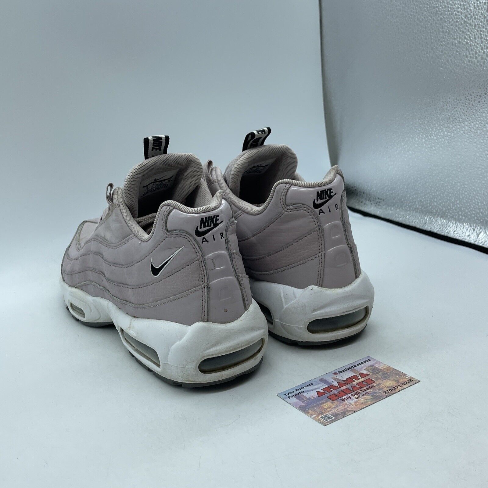 Size 12 - Nike Air Max 95 SE Particle Rose Black Suede Leather (AQ4129-600)