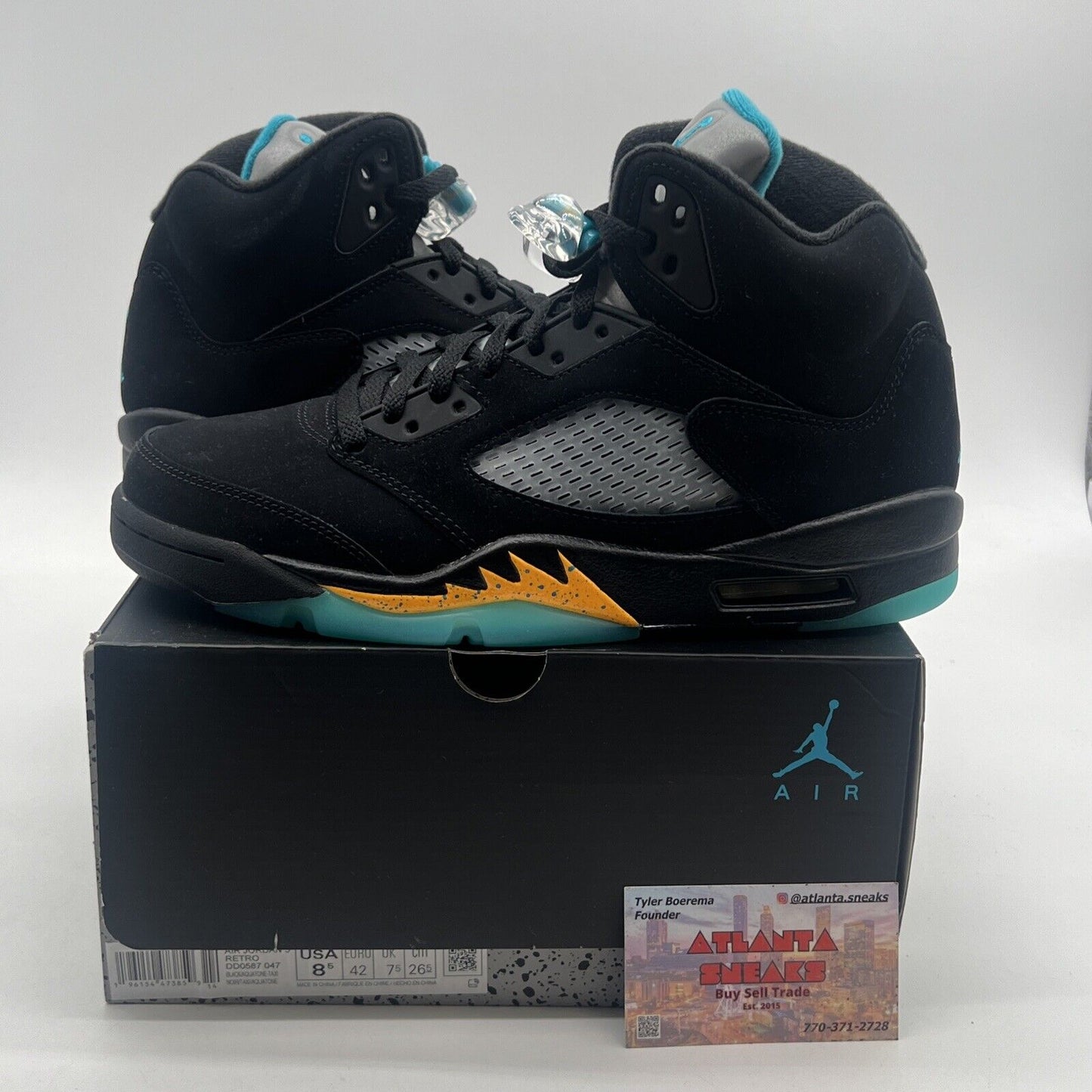 Size 8.5 - Air Jordan 5 Retro Mid Aqua (DD0587-047)