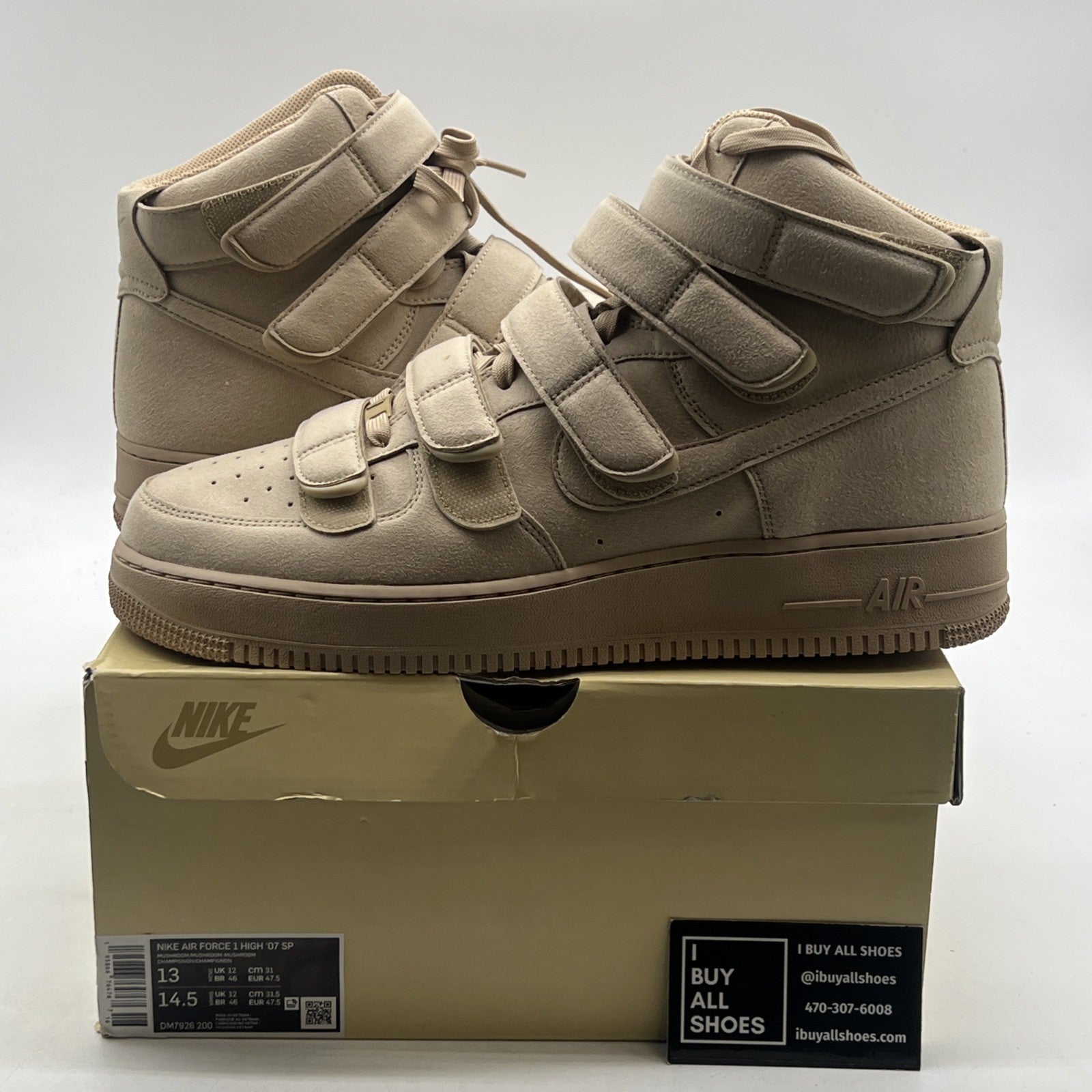Size 13 - Nike Billie Eilish x Air Force 1 '07 SP High Mushroom (DM7926-200)