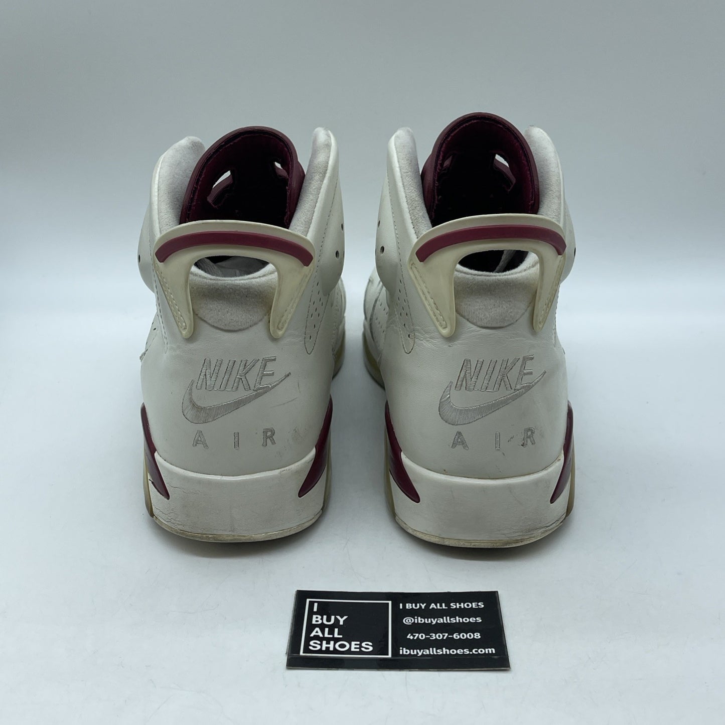 Size 14 - Air Jordan 6 Retro 2015 Maroon White Tan Leather (384664-116)