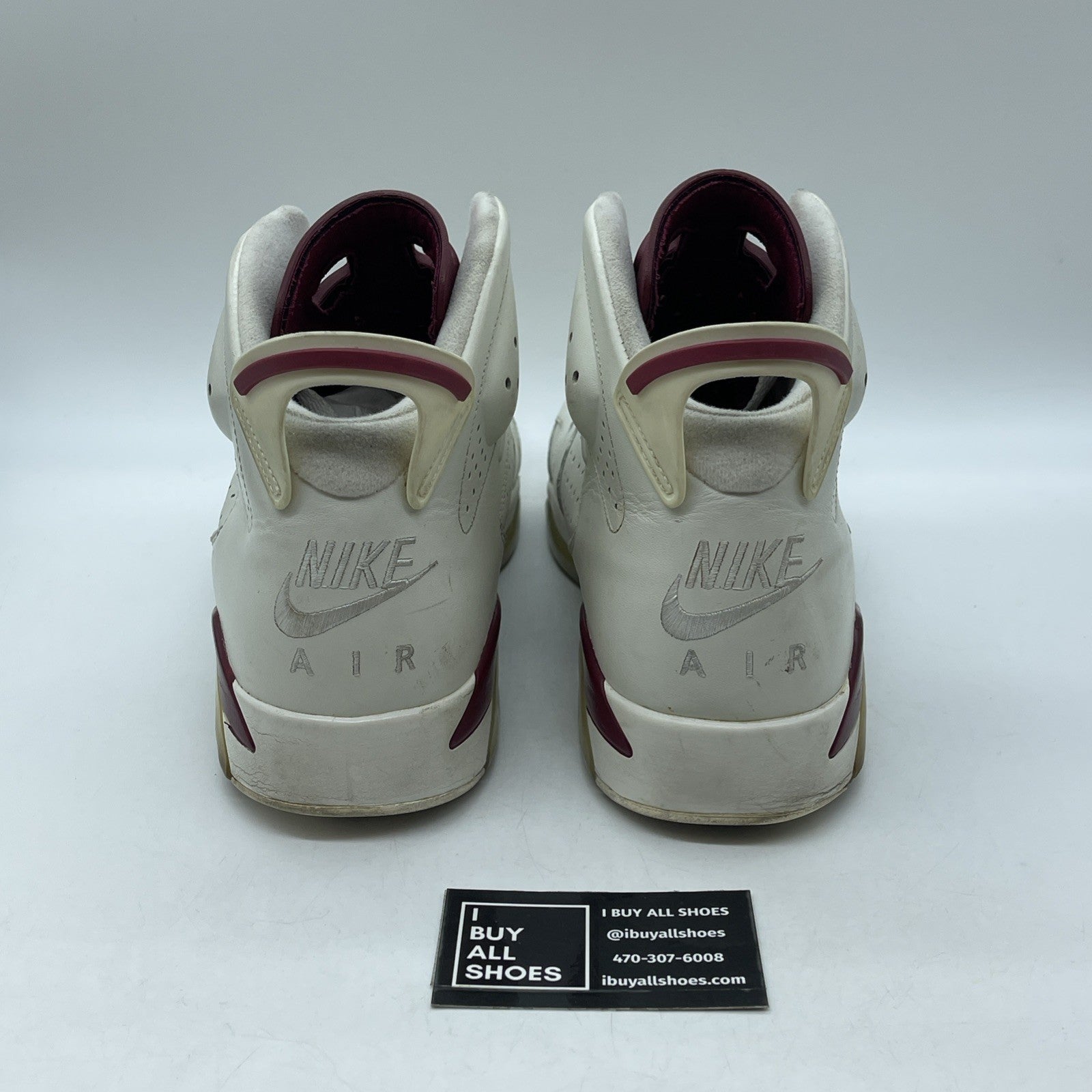 Size 14 - Air Jordan 6 Retro 2015 Maroon White Tan Leather (384664-116)