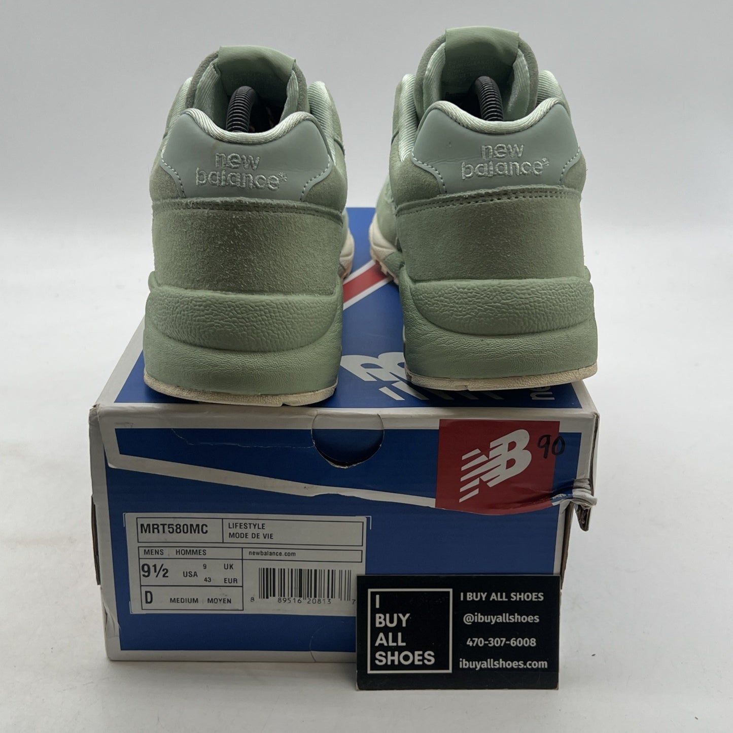 Size 9.5 - New Balance 580 Mint - (MRT580MC)