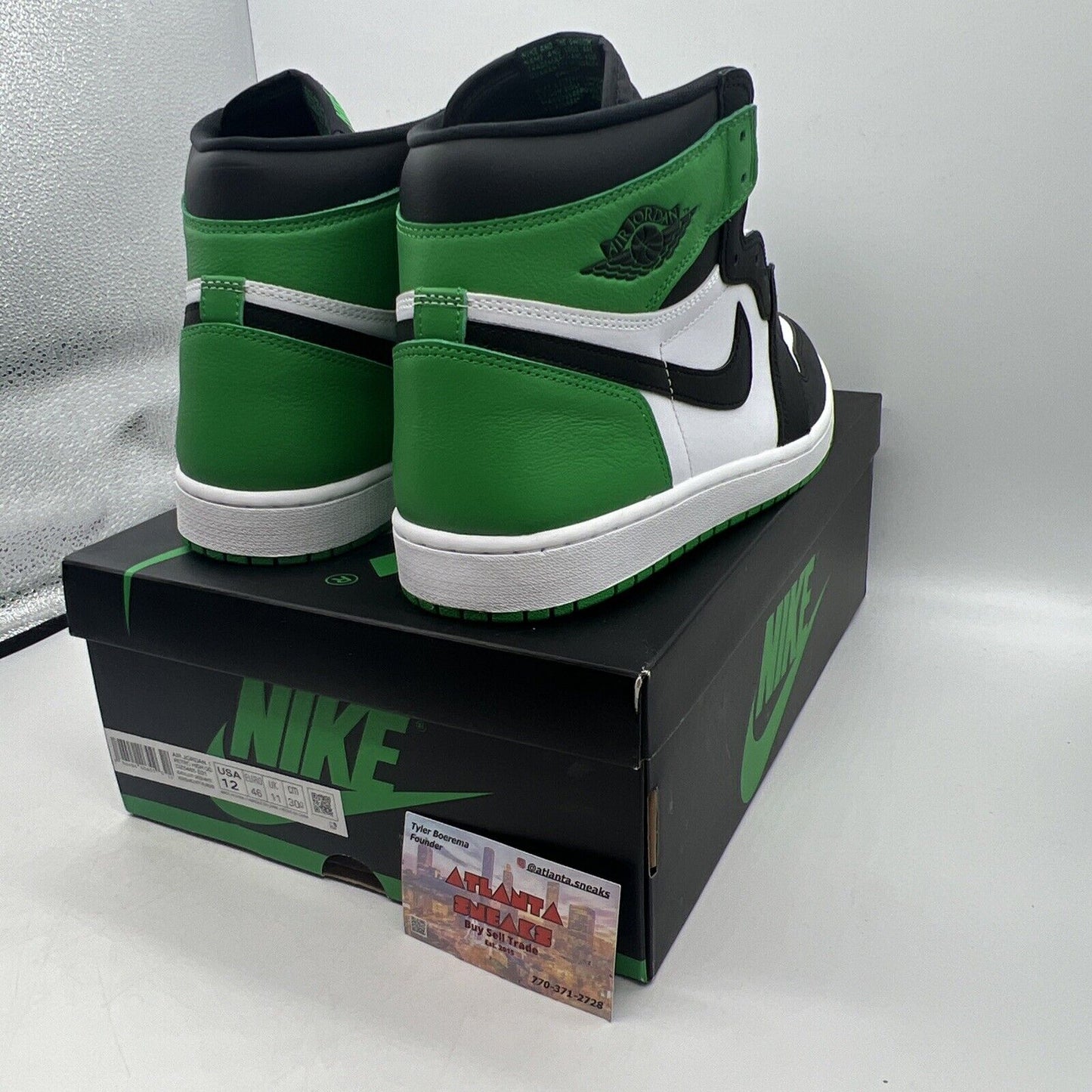 Size 12 - Jordan 1 Retro OG High Lucky Green Brand New Og All