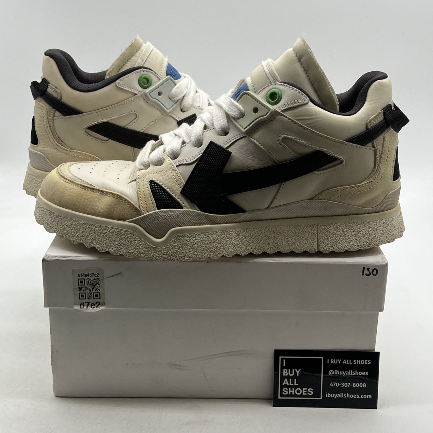 Size 45 - Off-White Mid Sponge Green White Shoes Sneakers Virgil