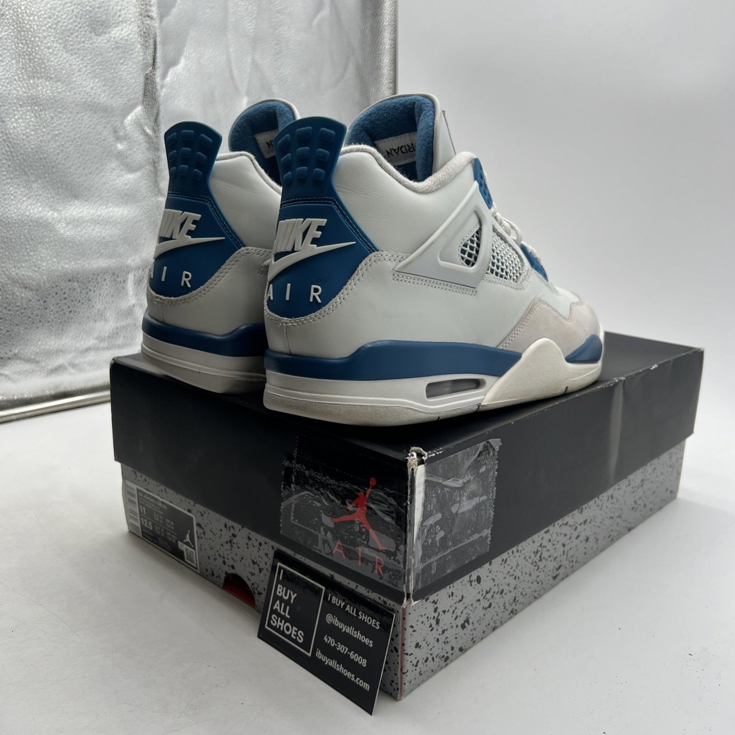 Size 11 - Air Jordan 4 Retro 2024 Military Blue (FV5029-141)