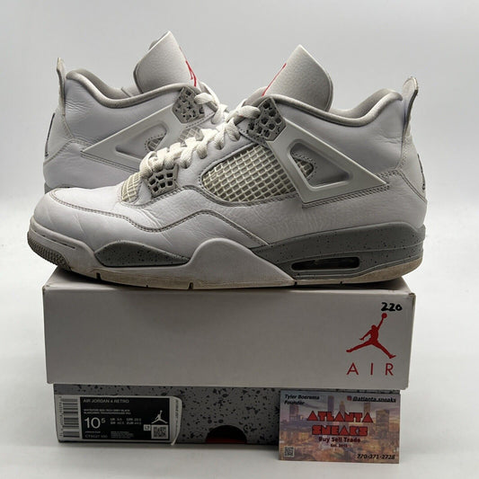 Size 10.5 - Air Jordan 4 Retro Mid White Oreo (CT8527-100)