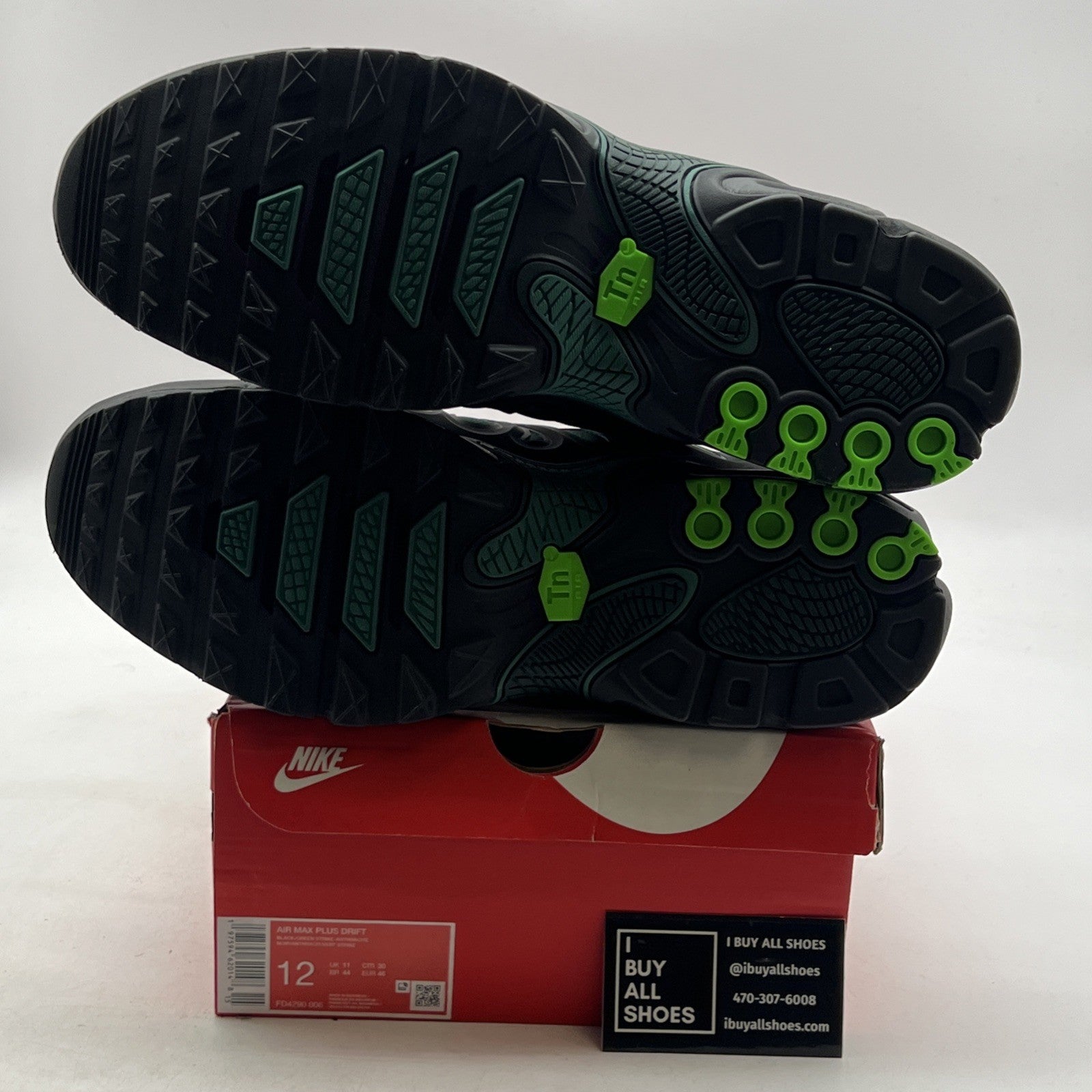 Size 12 - Nike Air Max Plus Drift Black Green Strike (FD4290-006)