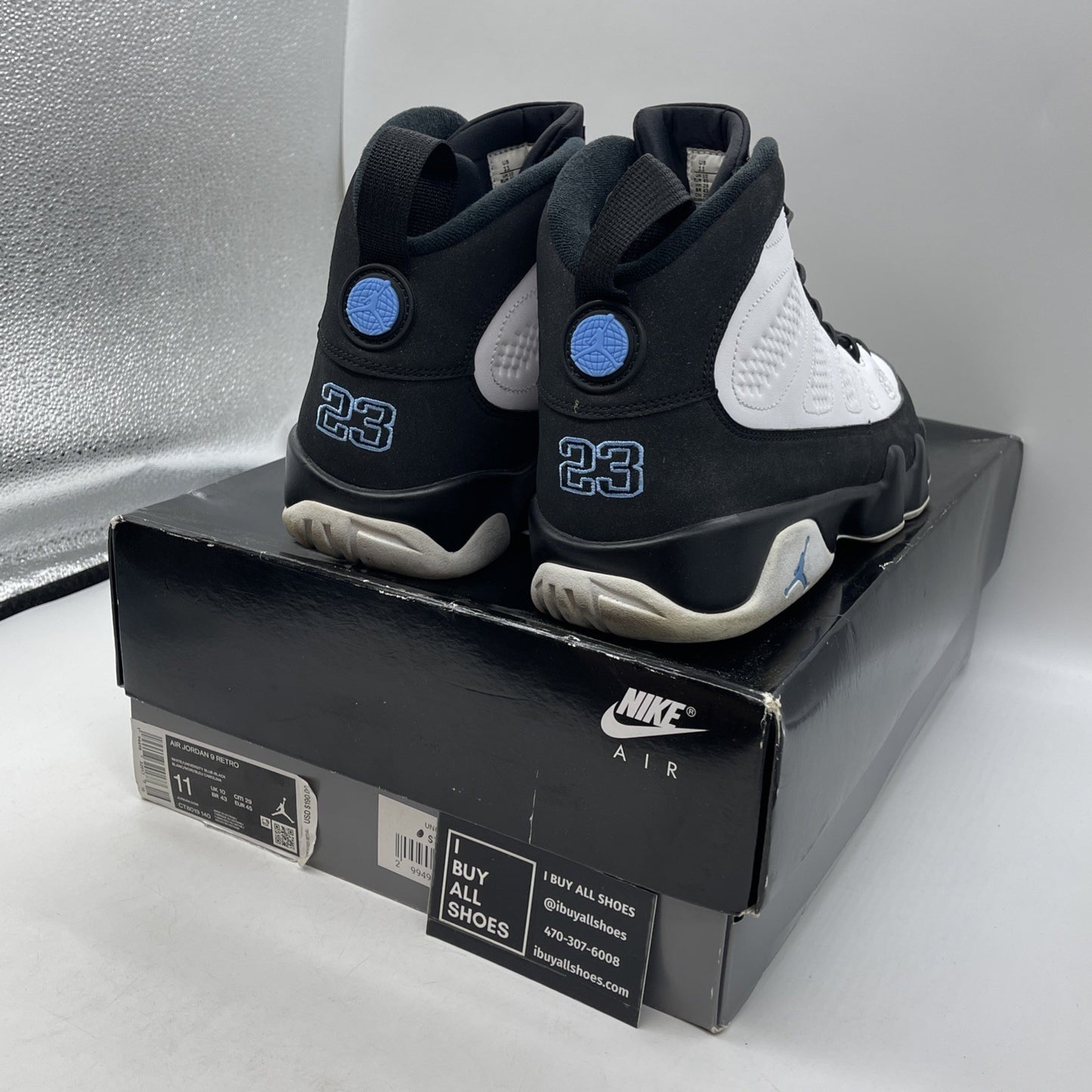 Size 11 - Air Jordan 9 Retro University Blue 2020 (CT8019-140)