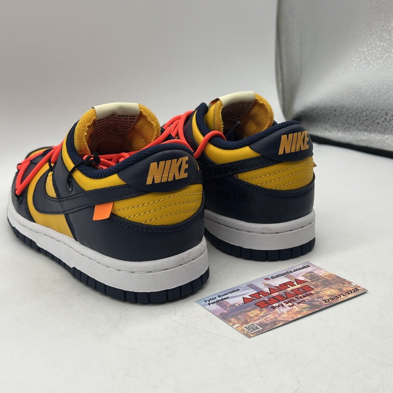 Size 4 - Nike Dunk Low x OFF-WHITE University Gold 2019 Heavy Yellow CT0856-700