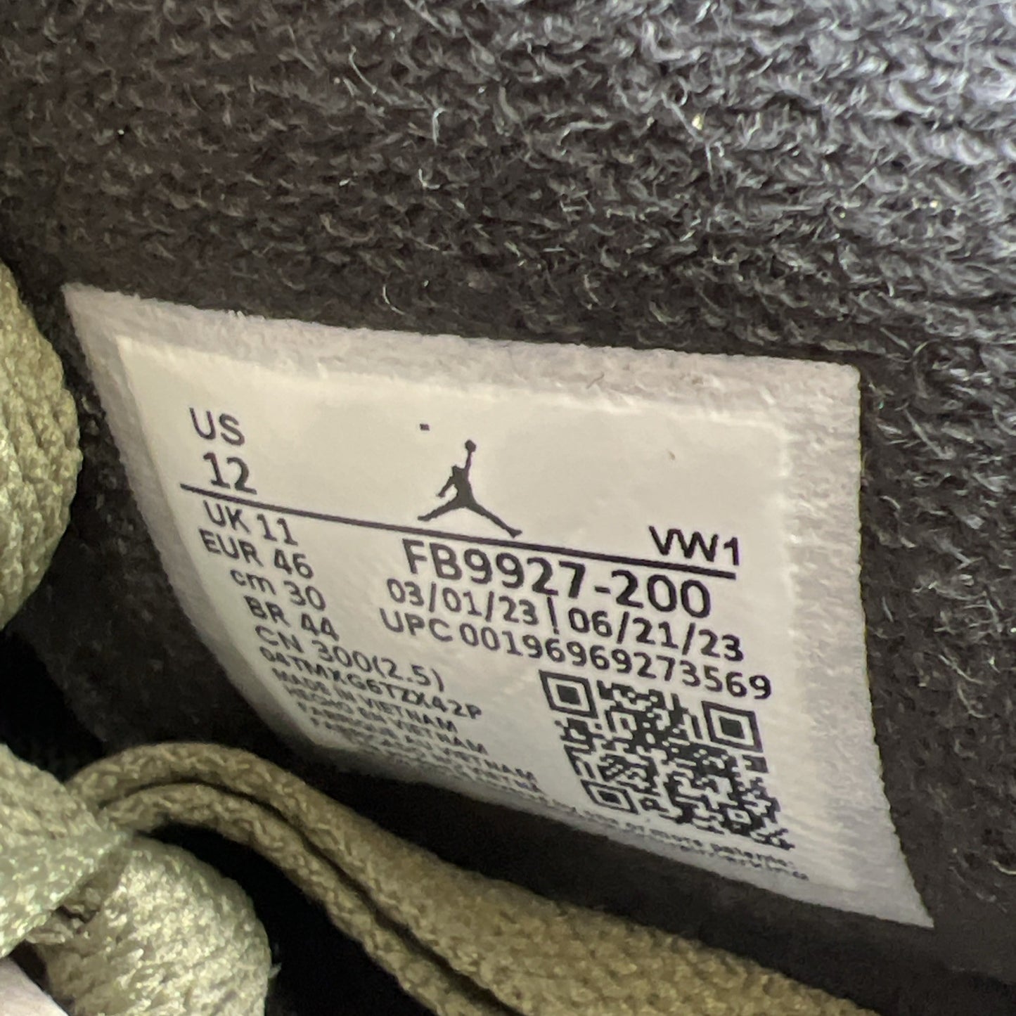 Size 12 - Air Jordan 4 SE Retro Low Craft - Olive (FB9927-200)