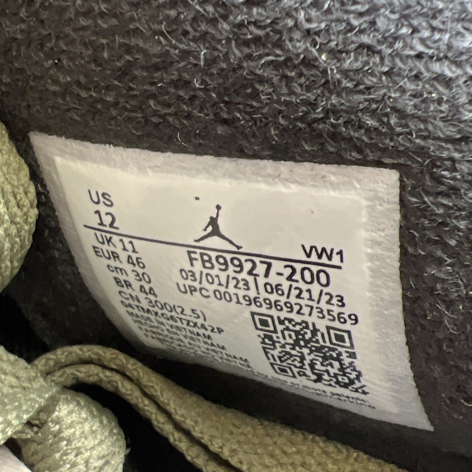 Size 12 - Air Jordan 4 SE Retro Low Craft - Olive (FB9927-200)