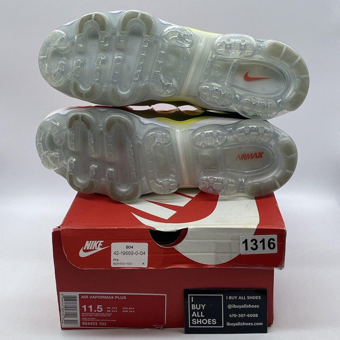 Size 11.5 - Nike Air VaporMax Plus Retuned Air Grey Red Grey Suede (924453-103)
