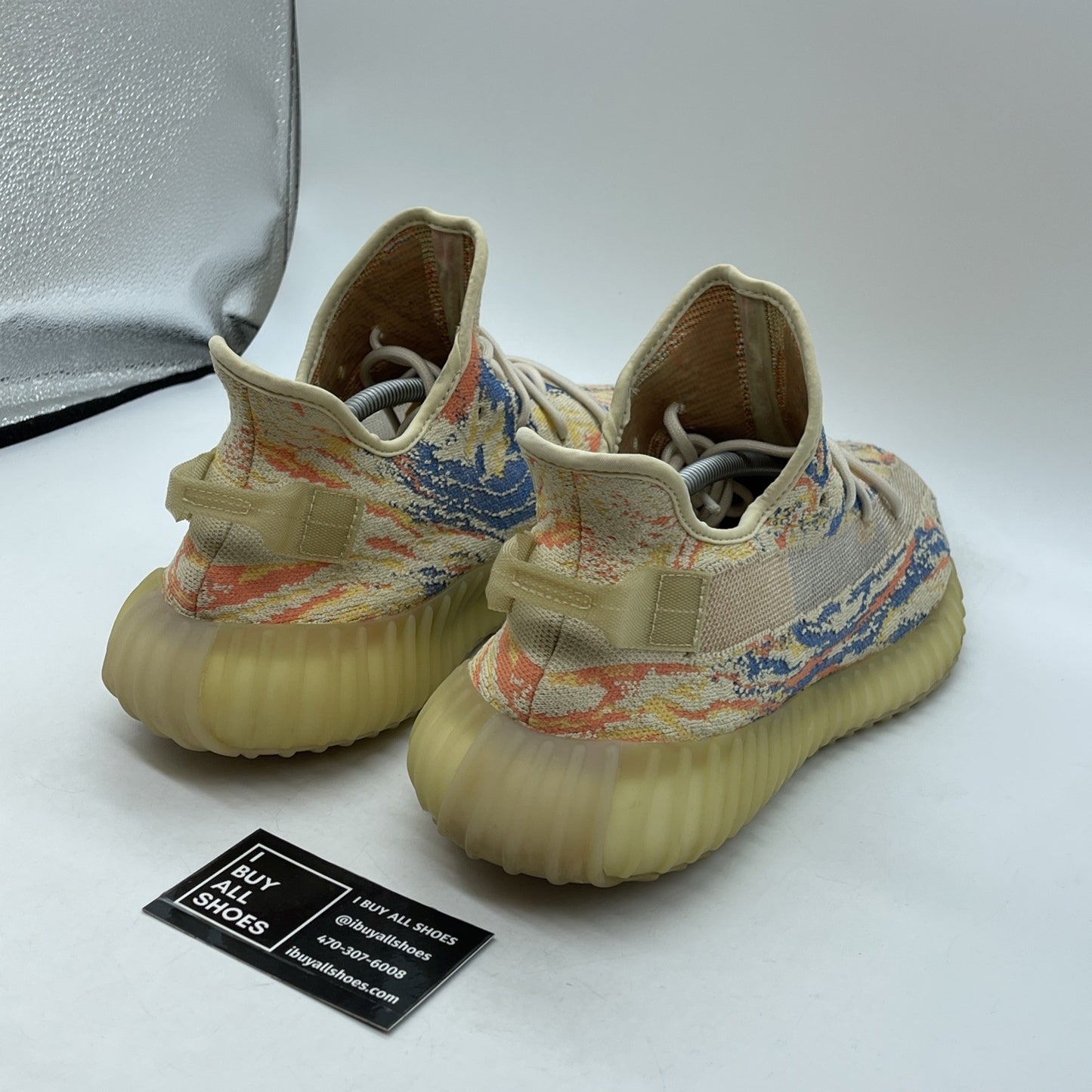 Size 12.5 - adidas Yeezy Boost 350 V2 Low MX Oat Blue Orange Suede (GW3773)