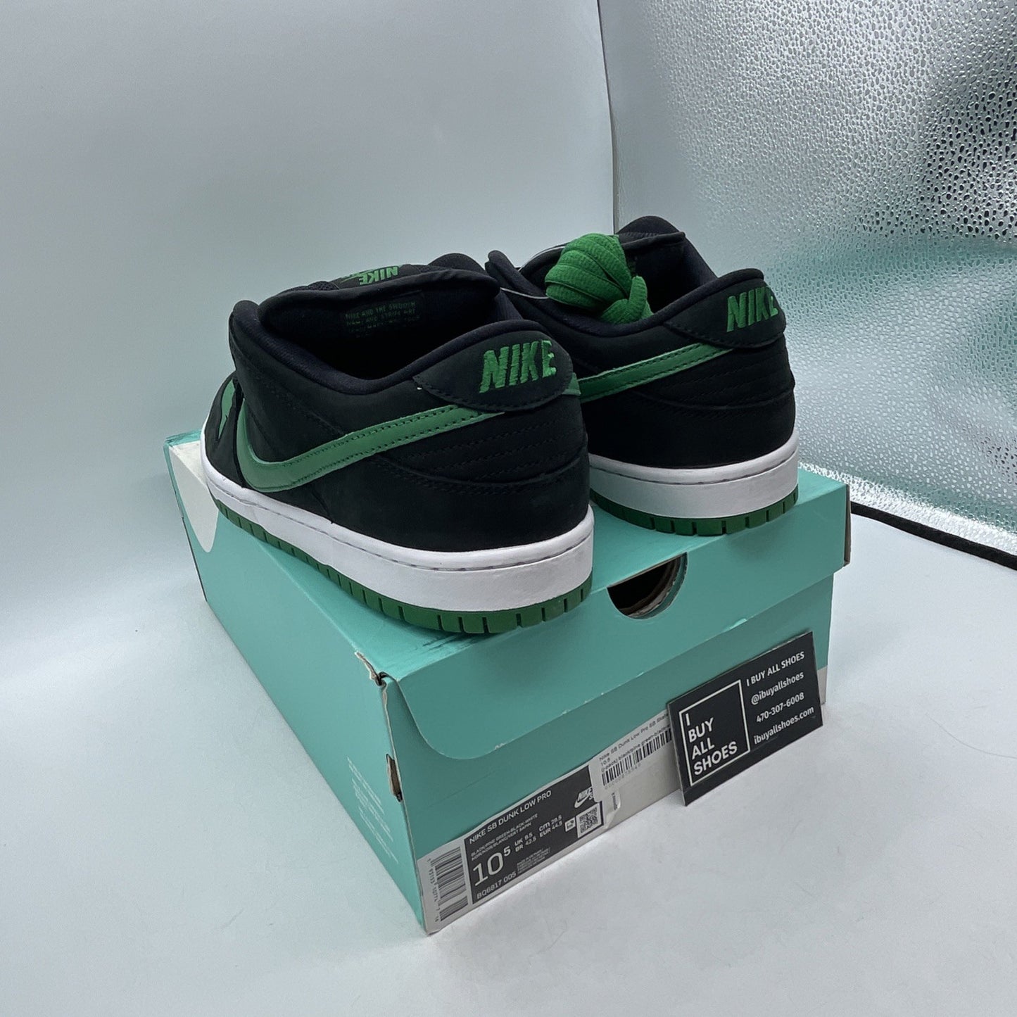 Size 10.5 - Nike Dunk Pro SB Low Black Pine (BQ6817-005)
