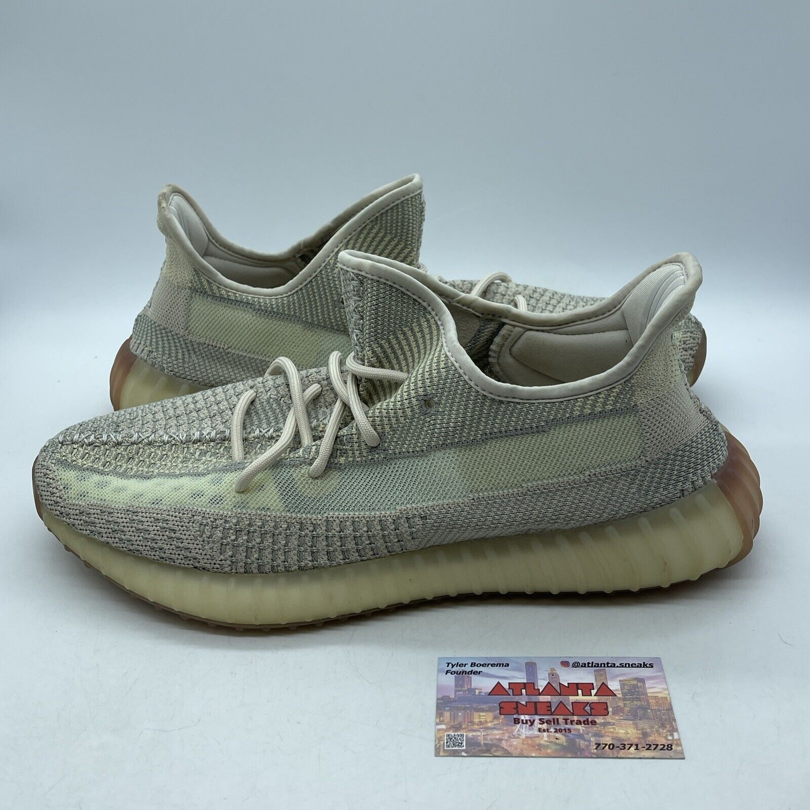Size 13 - Yeezy Boost 350 V2 Citrin Non-Reflective Blue Tan Suede (FW3042)