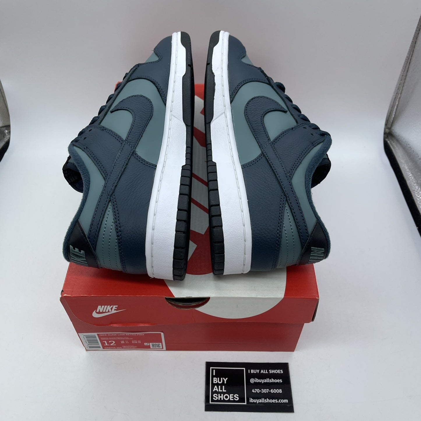 Size 12 - Nike Dunk Low Armory Navy Black Mineral State White (DR9705-300)