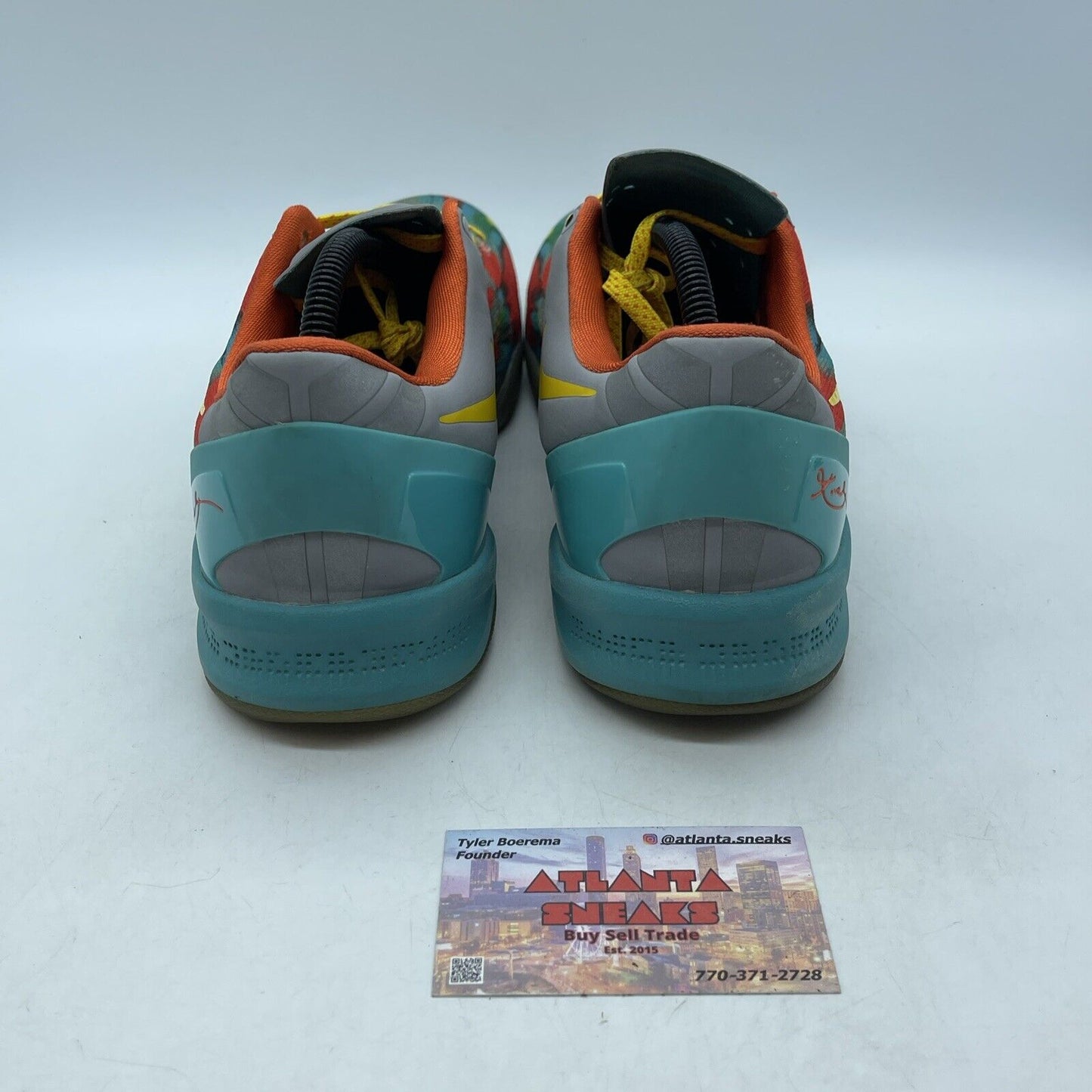 Size 10 - Nike Kobe 8 2013 Venice Beach Blue Grey Suede Leather (555035-002)