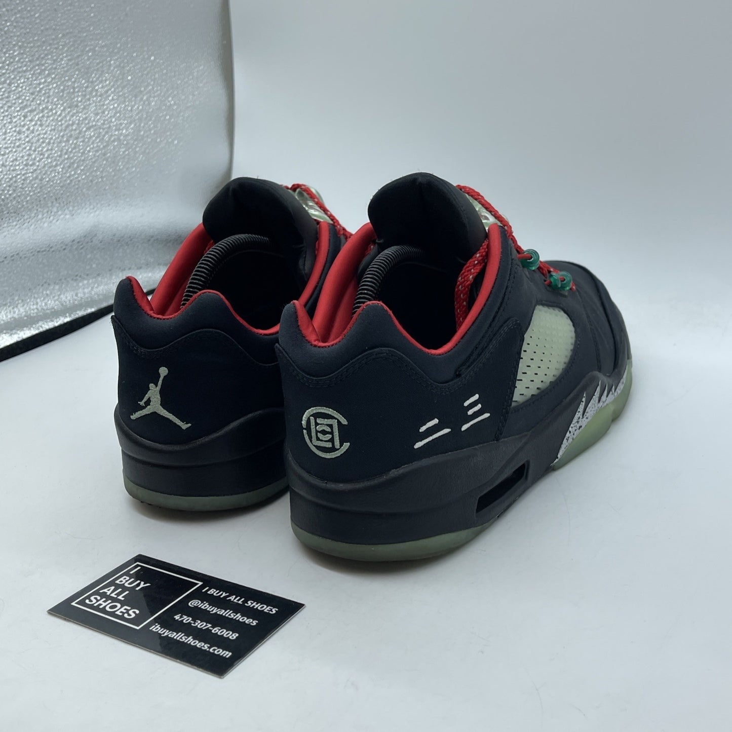 Size 9.5 - Jordan 5 Low x Clot Anthracite Black White Suede (DM4640-036)