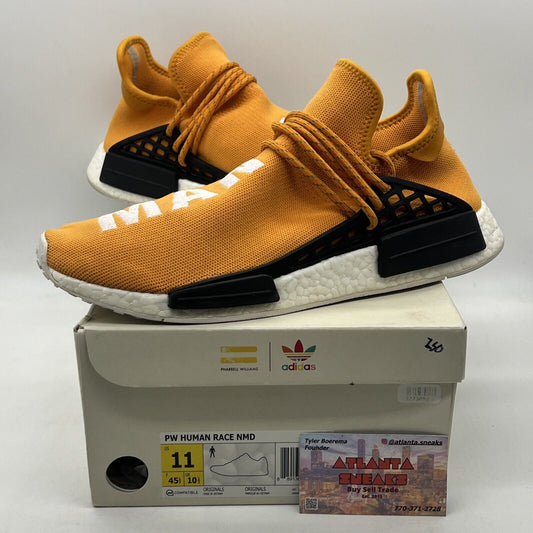 Size 11 - adidas Pharrell x NMD Human Race Tangerine White Black (BB3070)