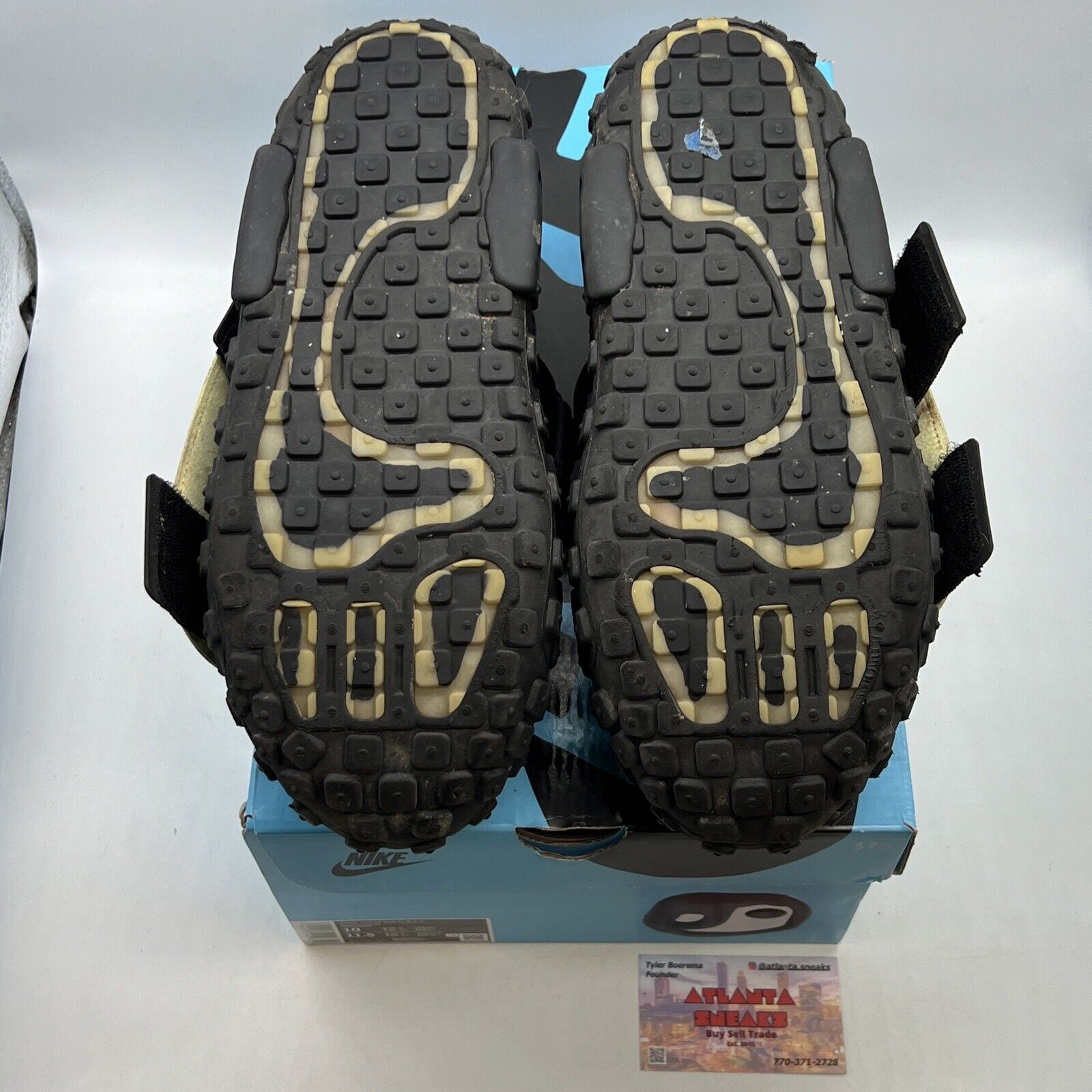 Size 10-Nike Air Flea 2 x Cactus Plant Flea Market Black Alabaster (DV7164-001)