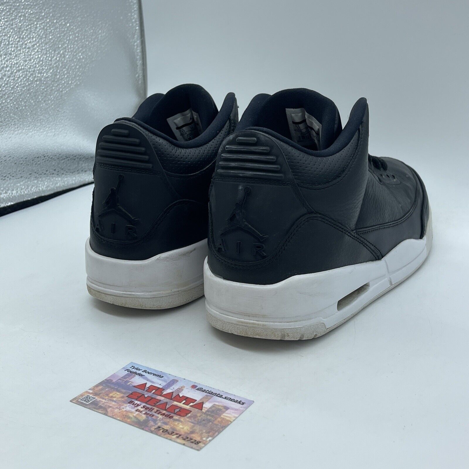 Size 11 - Air Jordan 3 Retro Cyber Monday White Black Leather (136064-020)