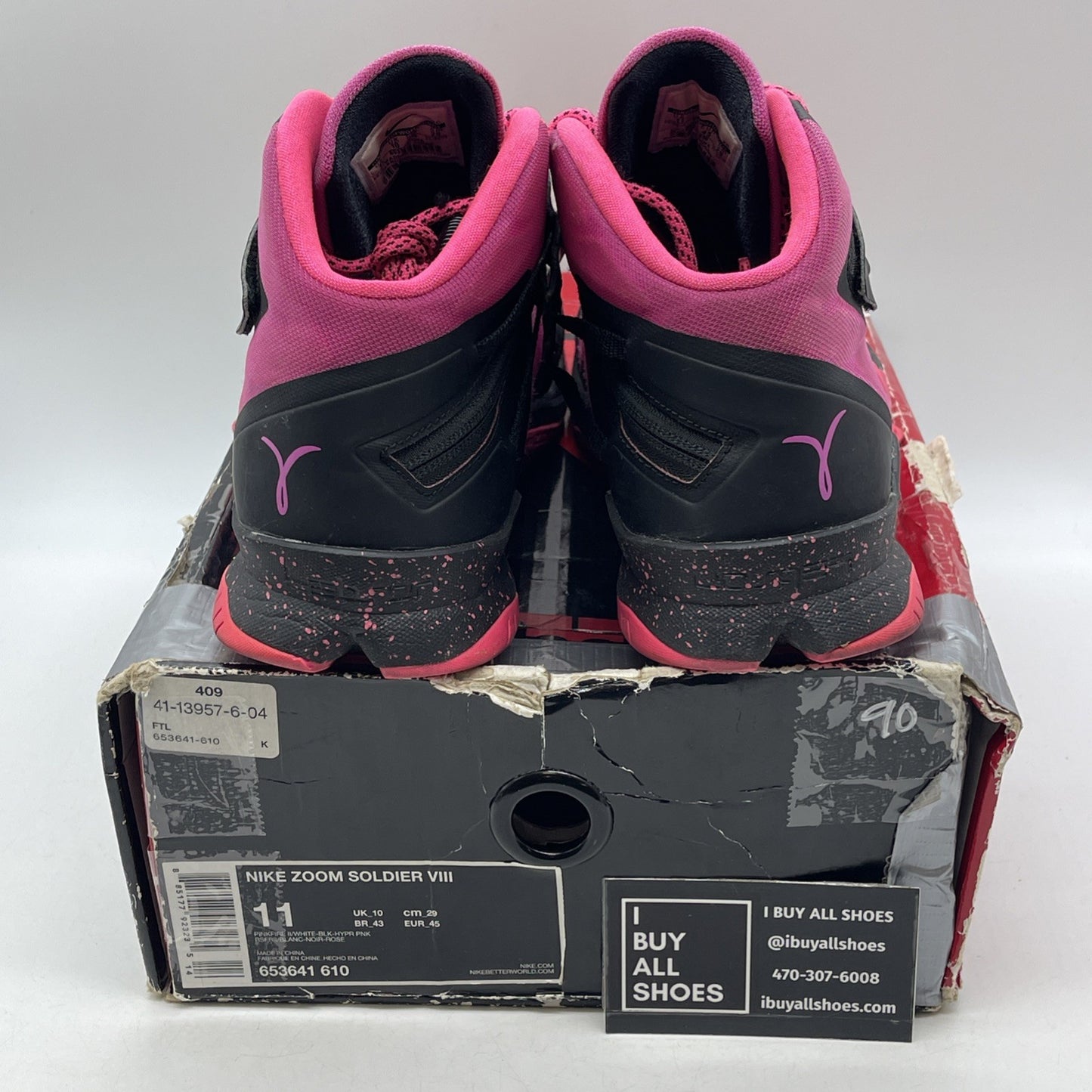 Size 11 - Nike Zoom Soldier 8 Pink (653641-610)