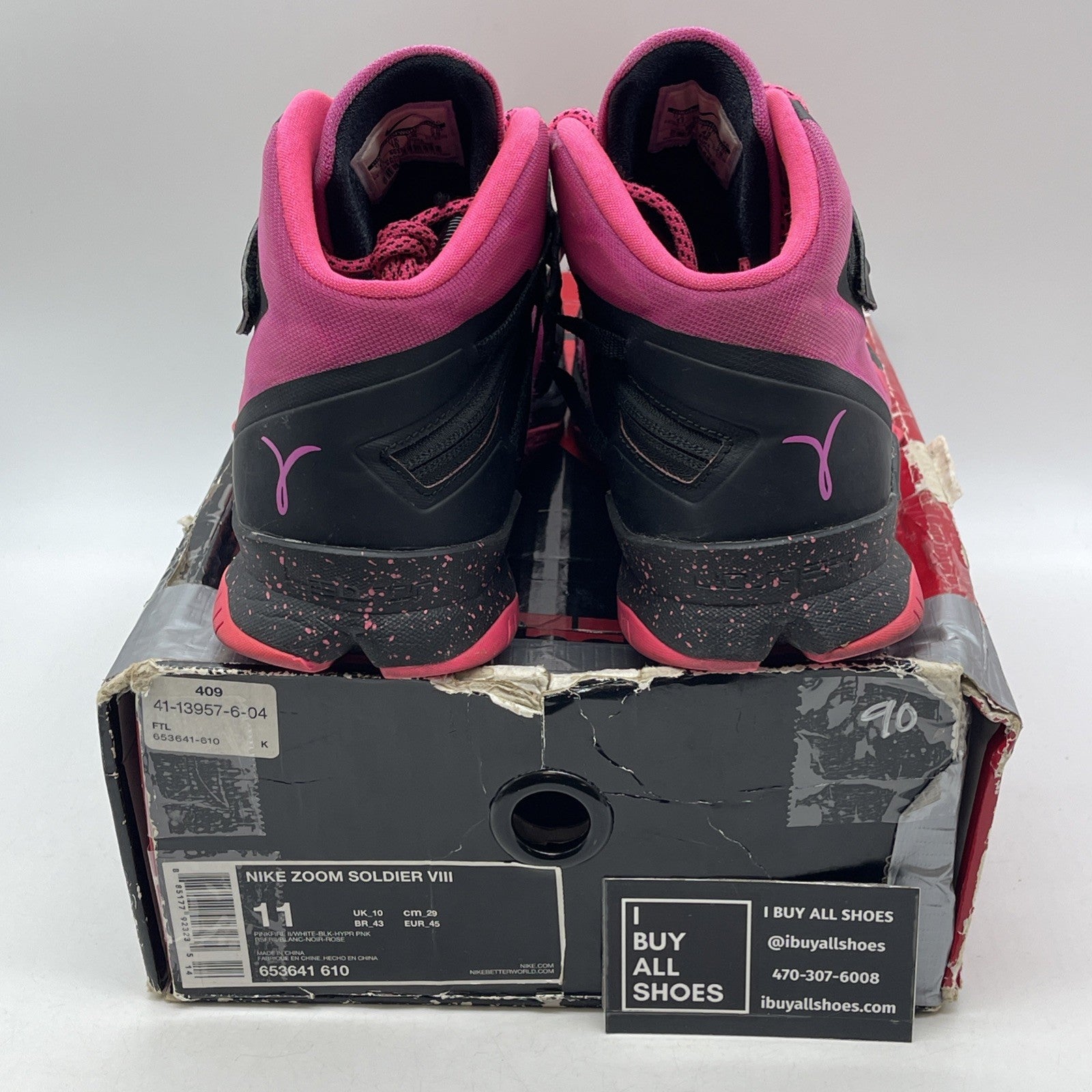Size 11 - Nike Zoom Soldier 8 Pink (653641-610)