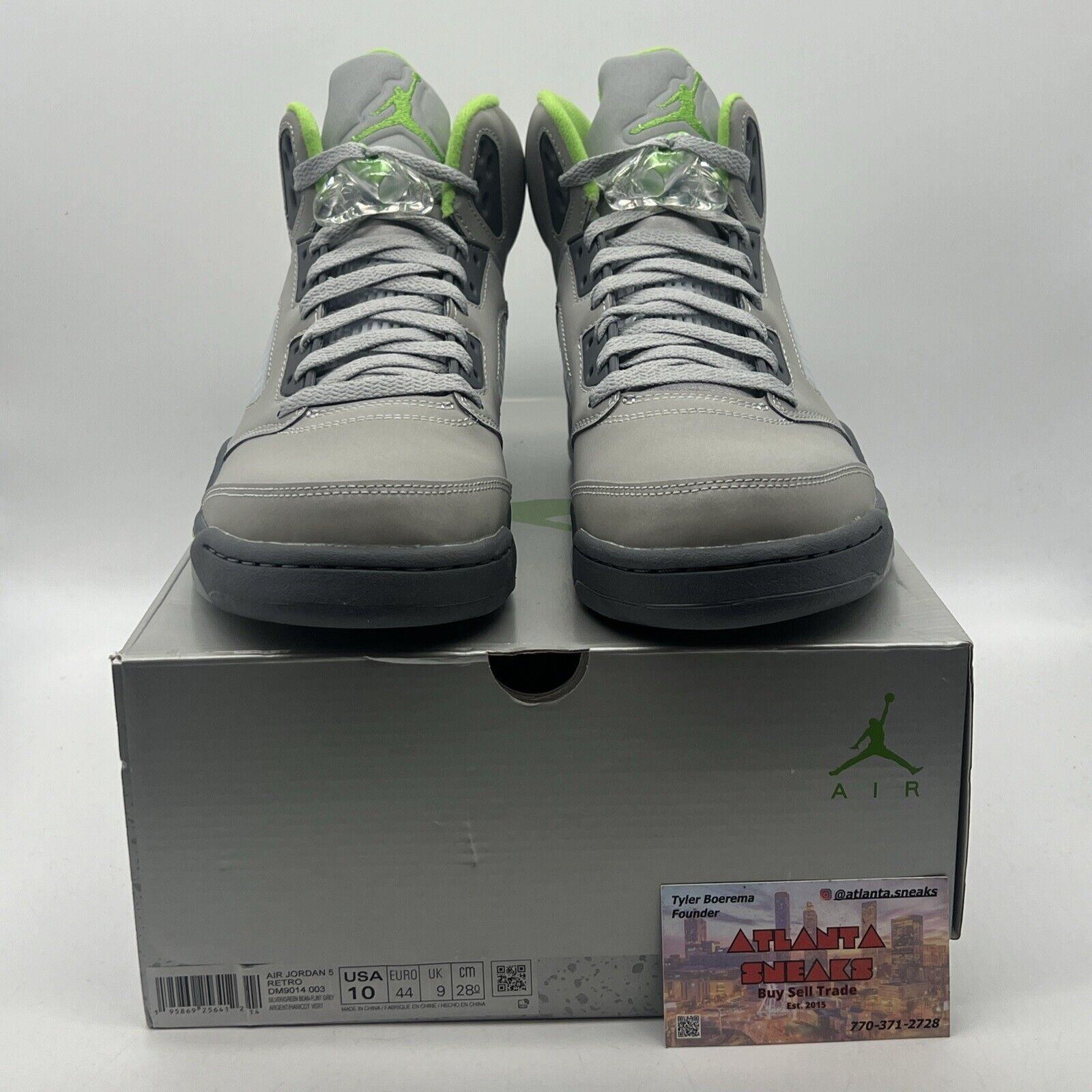 Size 10 - Jordan 5 Retro Green Bean Grey (DM9014-003)