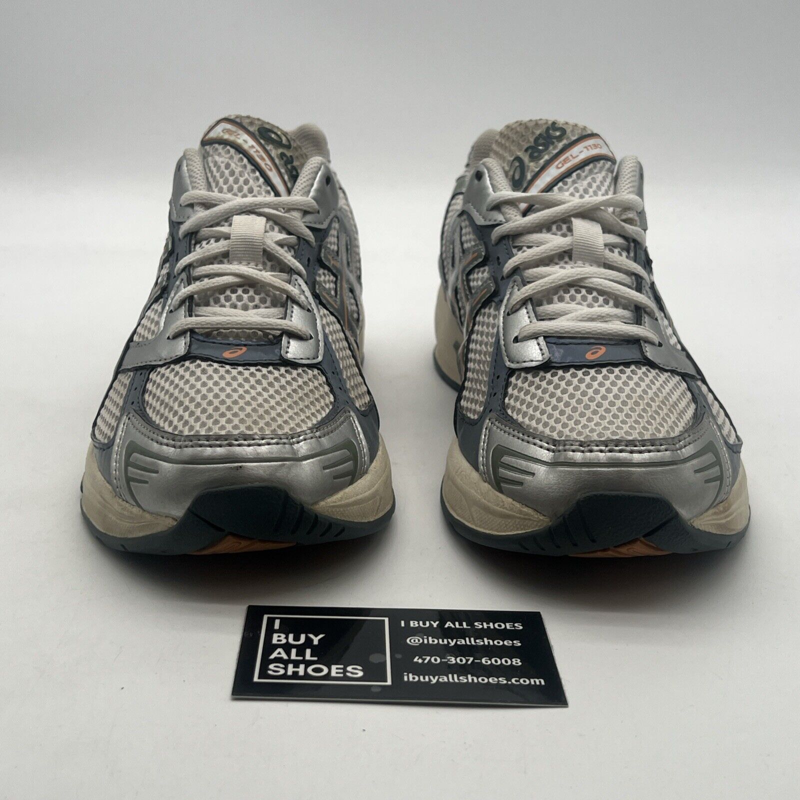 Size 9.5 - ASICS Gel 1130 White Ironclad (1201A256-110)