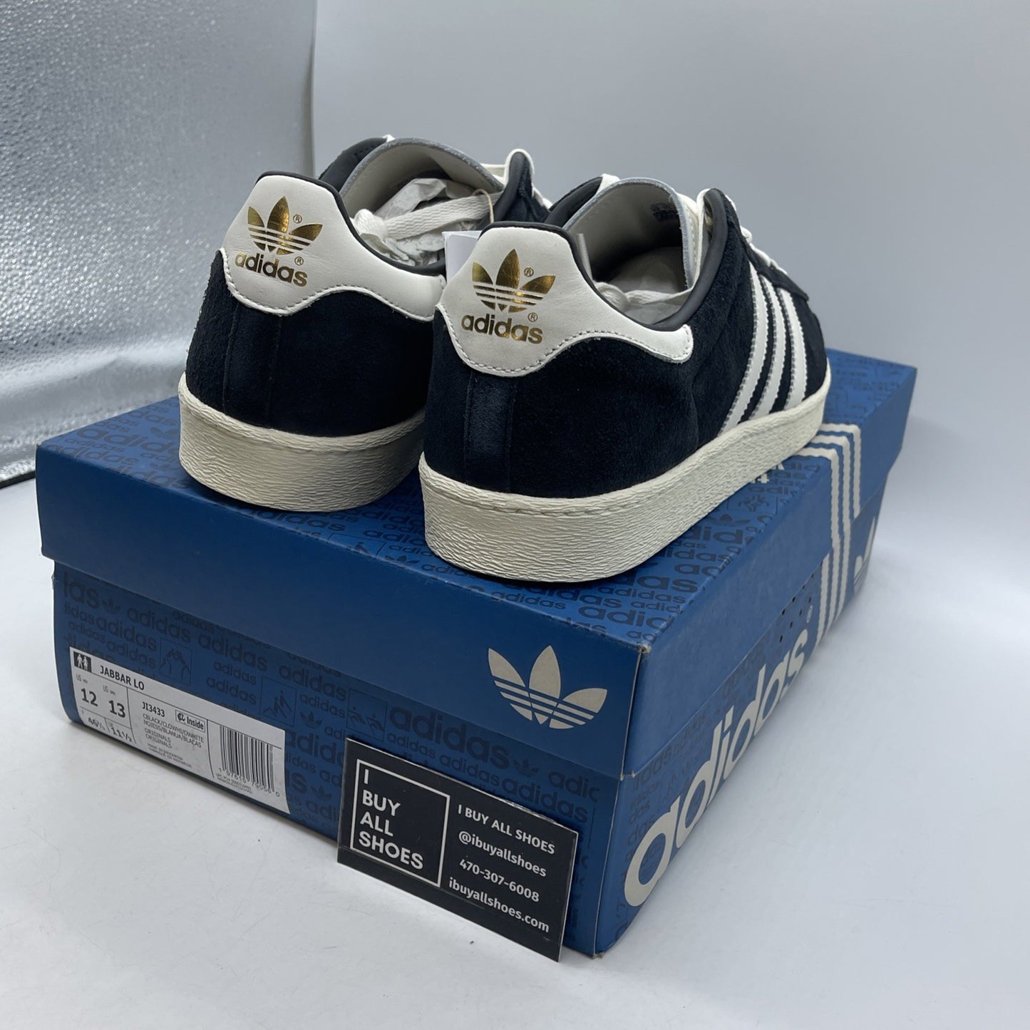 Size 12 - Adidas Jabbar Low Black White (JI3433)