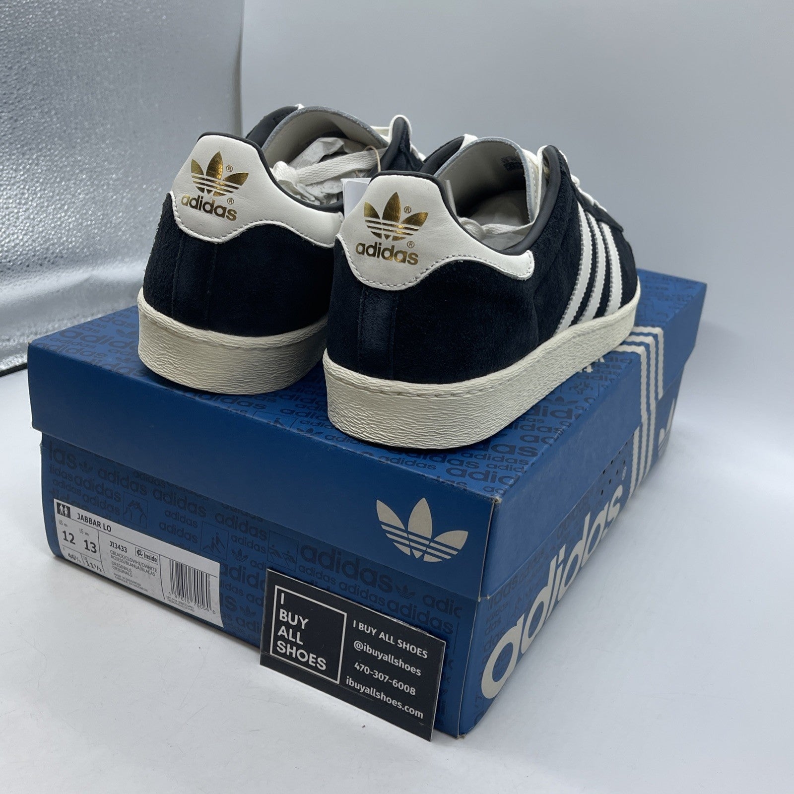 Size 12 - Adidas Jabbar Low Black White (JI3433)