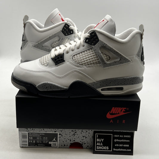 Size 10 - Air Jordan 4 Retro OG 2025 White Cement (FV5029-100)