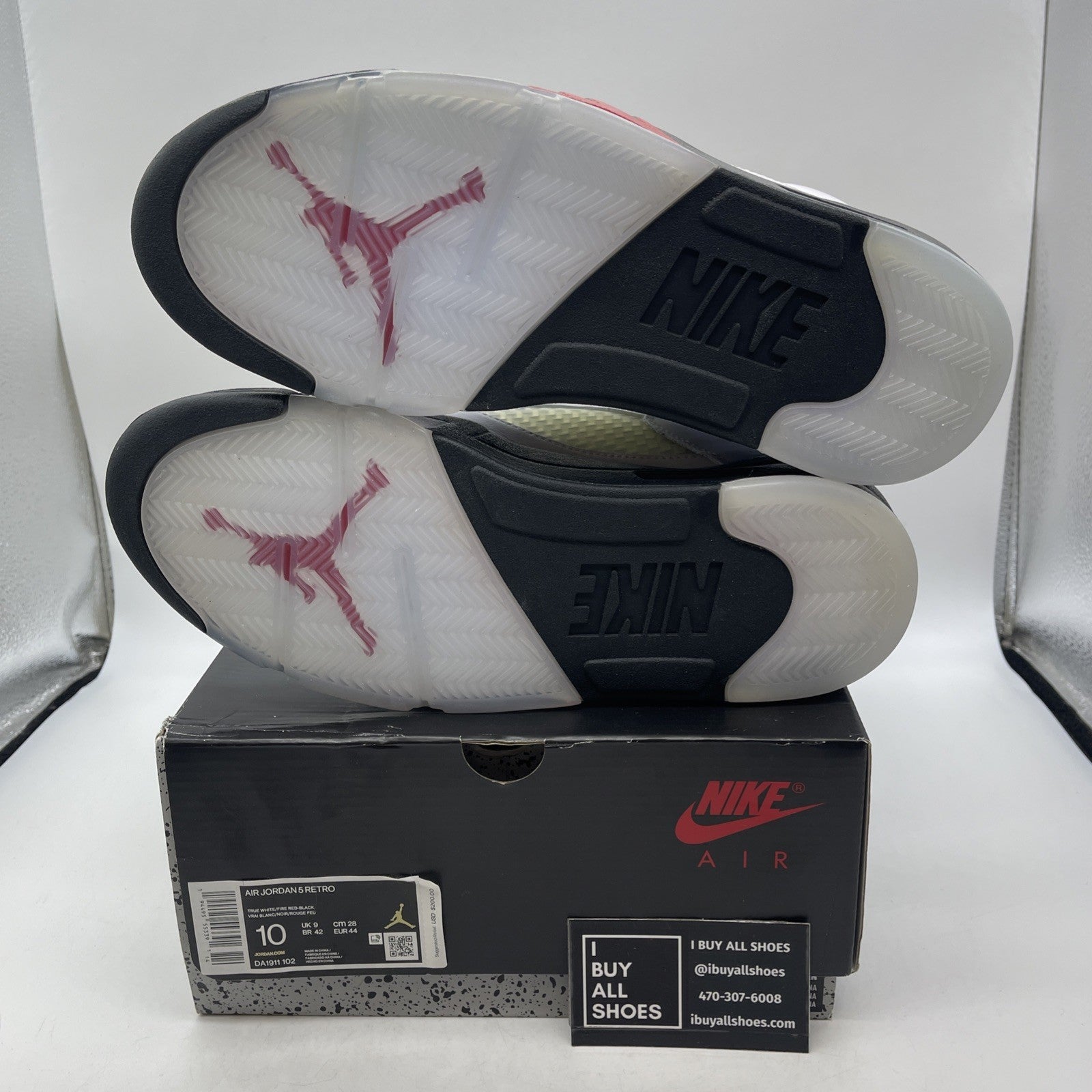 Size 10 - Air Jordan 5 Retro Mid Fire Red (DA1911-102)