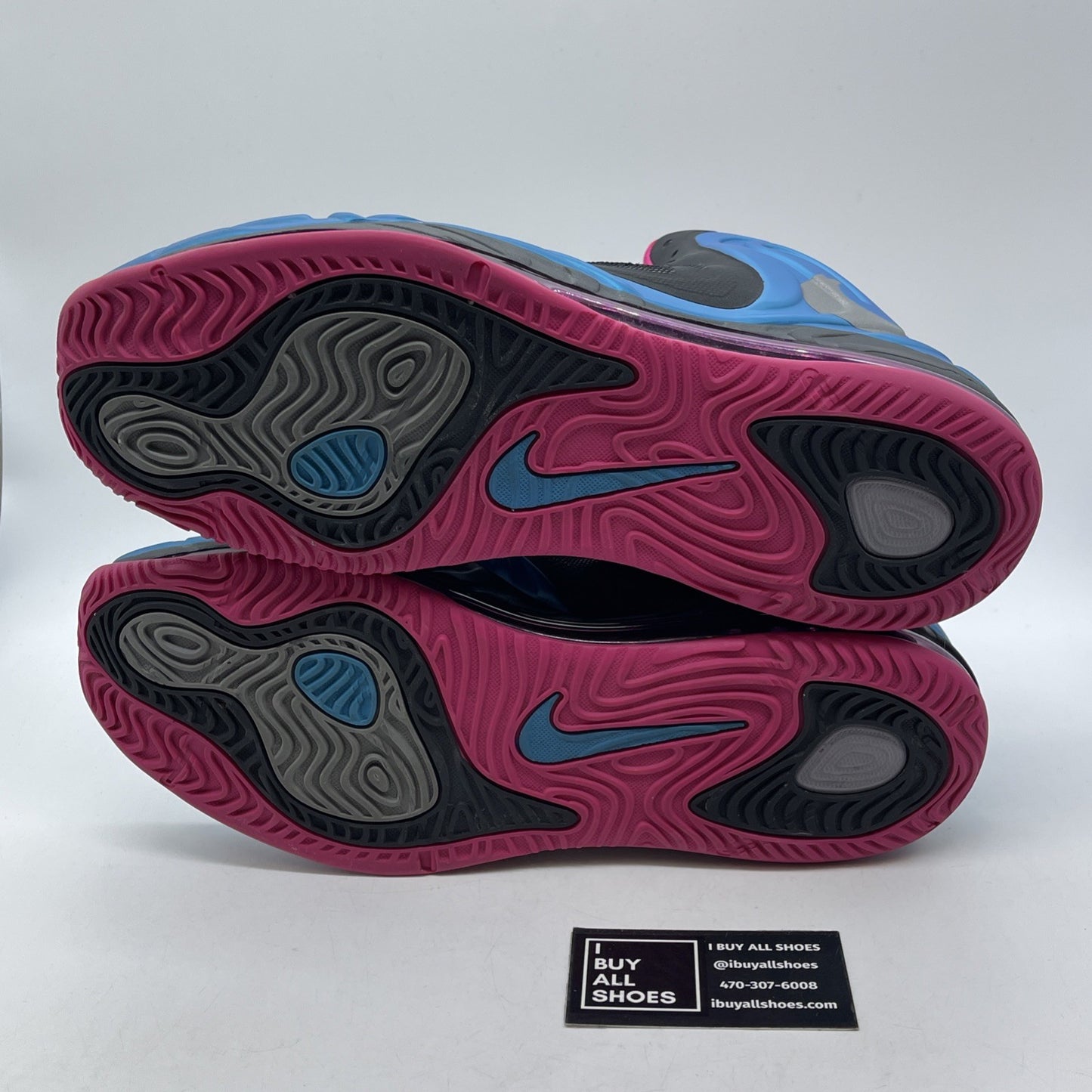 Size 13 - Nike Air Max Hyperposite Fireberry Black Blue Suede (524862-400)