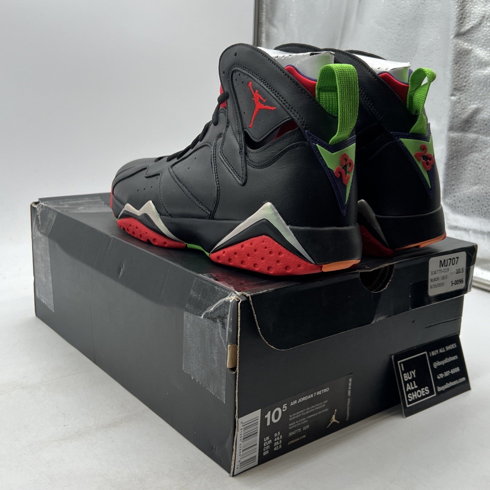 Size 10.5 - Air Jordan 7 Retro Marvin the Martian (304775-029)