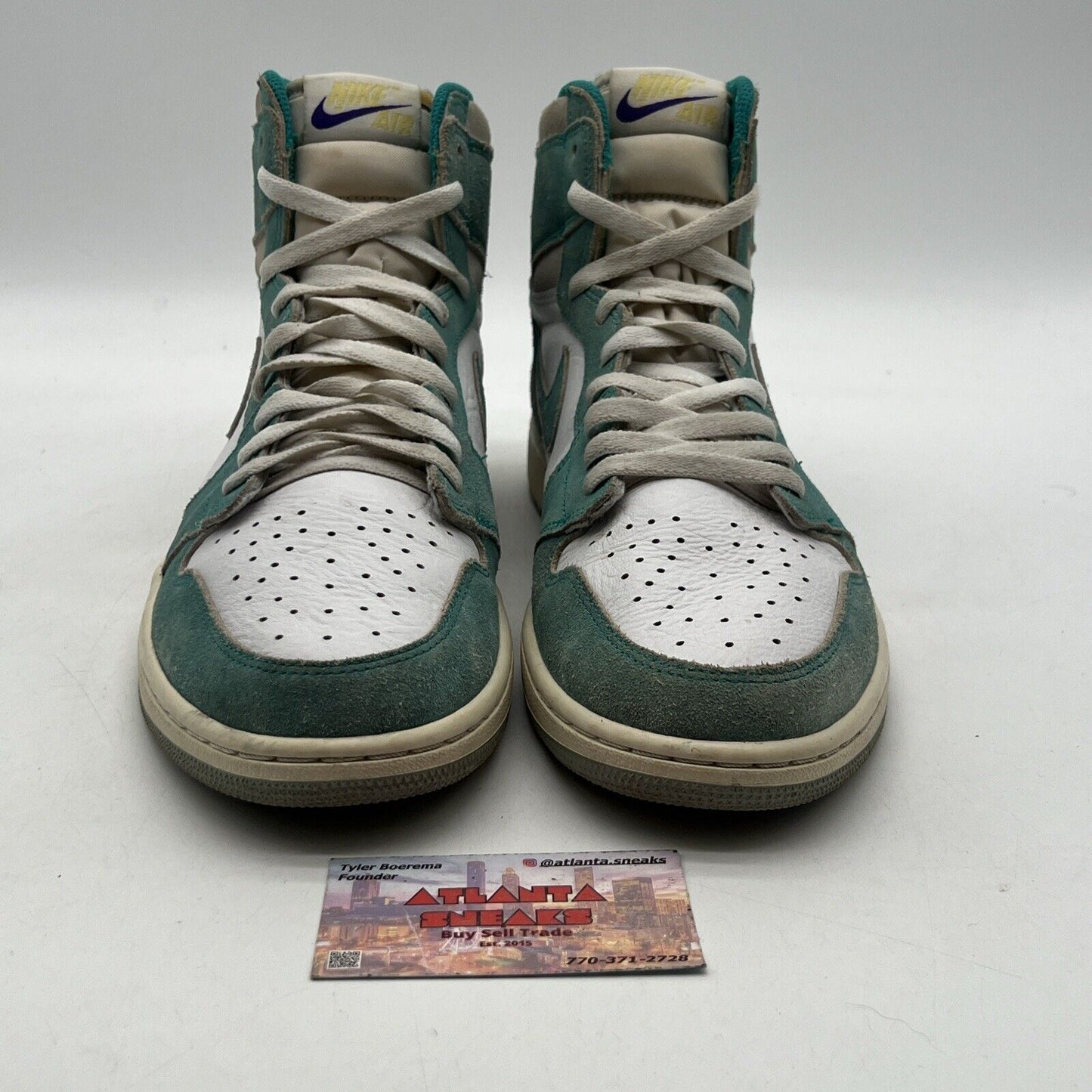 Size 13 - Jordan 1 Retro OG High Turbo Green White Leather (555088-311)