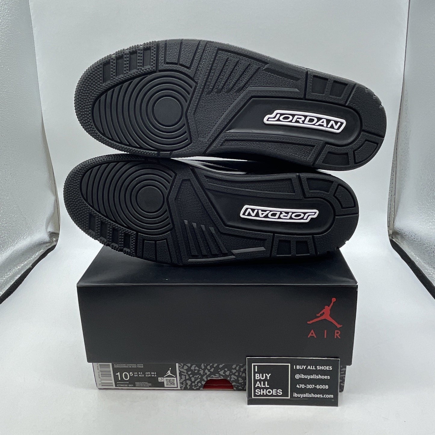 Size 10.5 - Air Jordan 3 Retro 2025 Black Cat (CT8532-001)