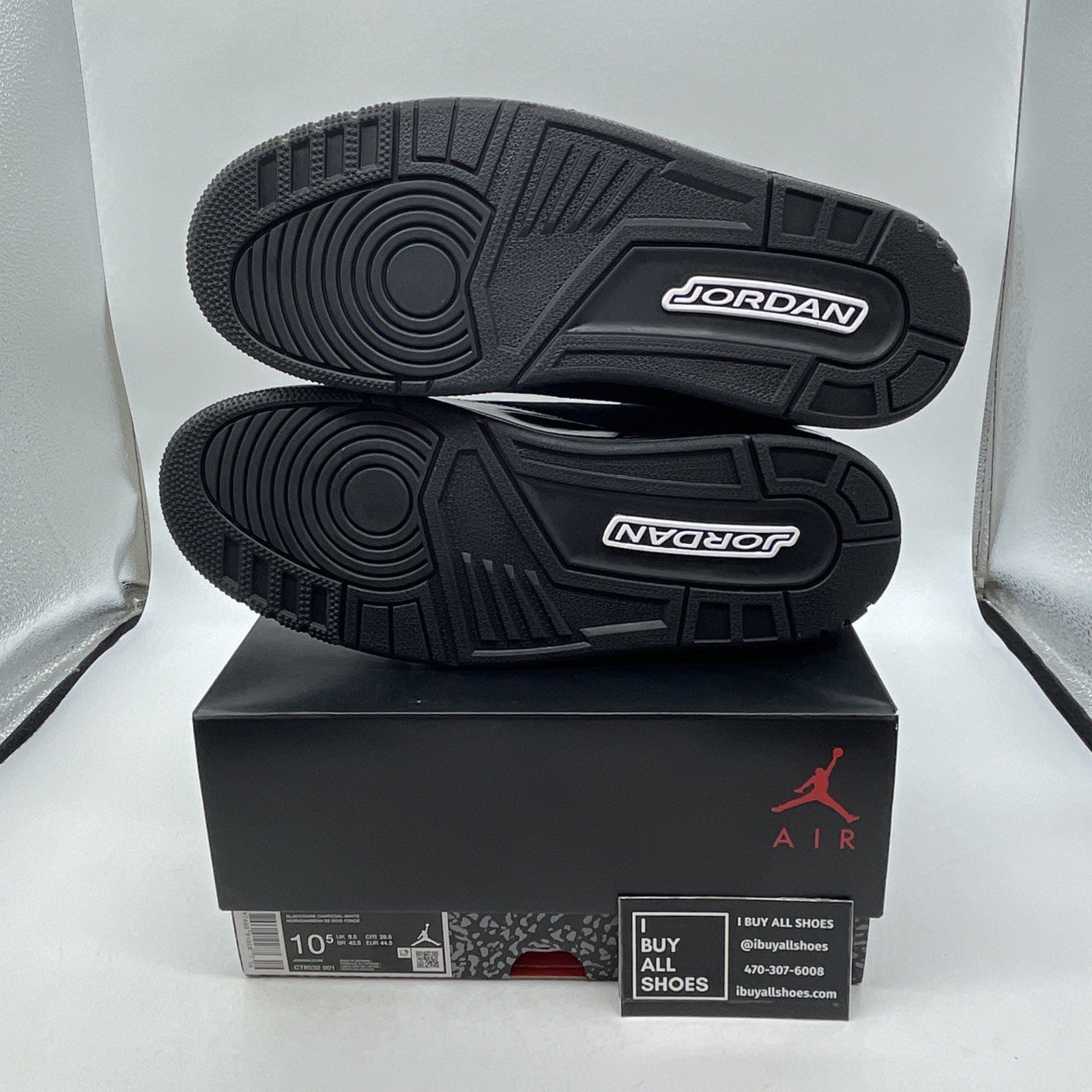 Size 10.5 - Air Jordan 3 Retro 2025 Black Cat (CT8532-001)