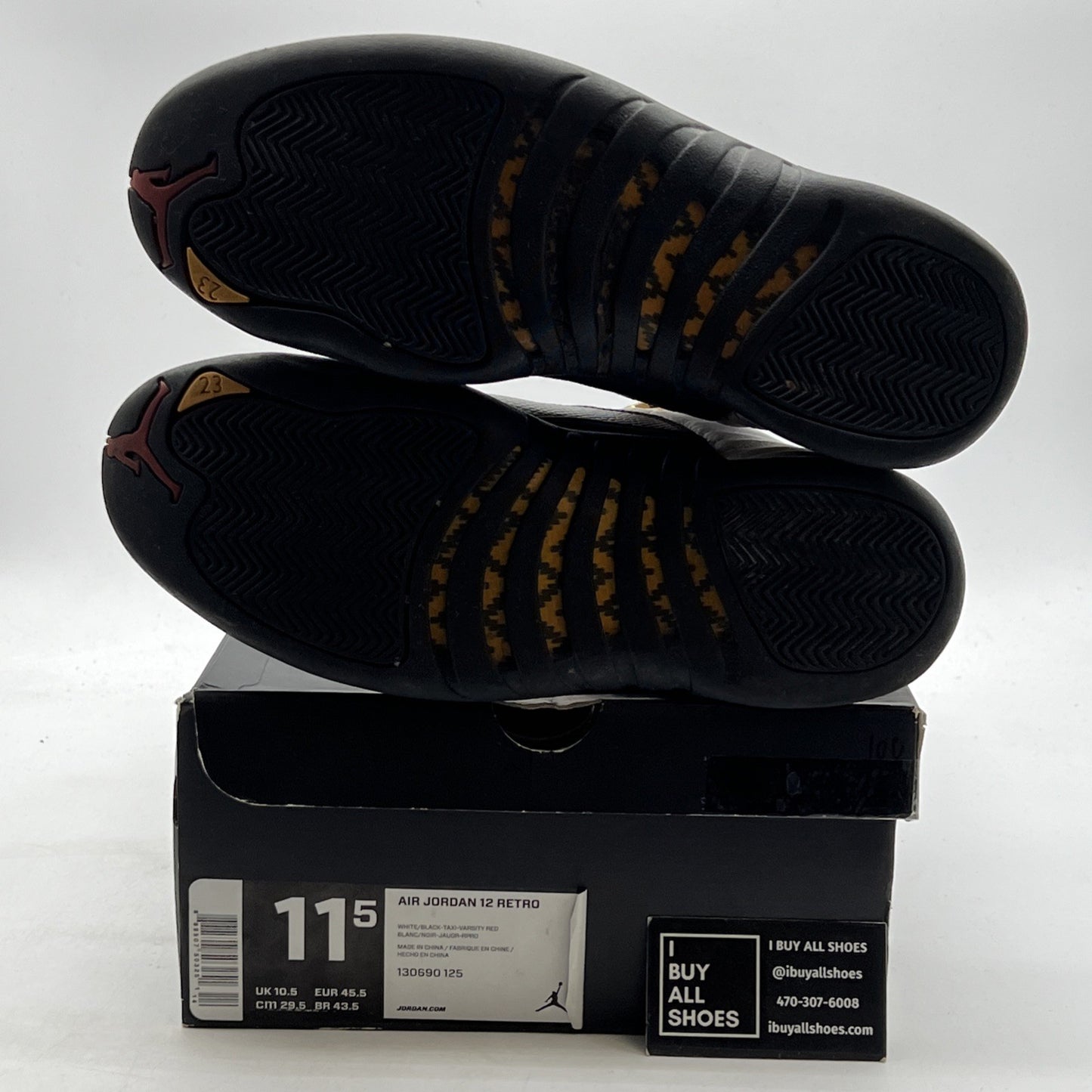 Size 11.5 - Air Jordan 12 Retro taxi release 2013 (130690-125)