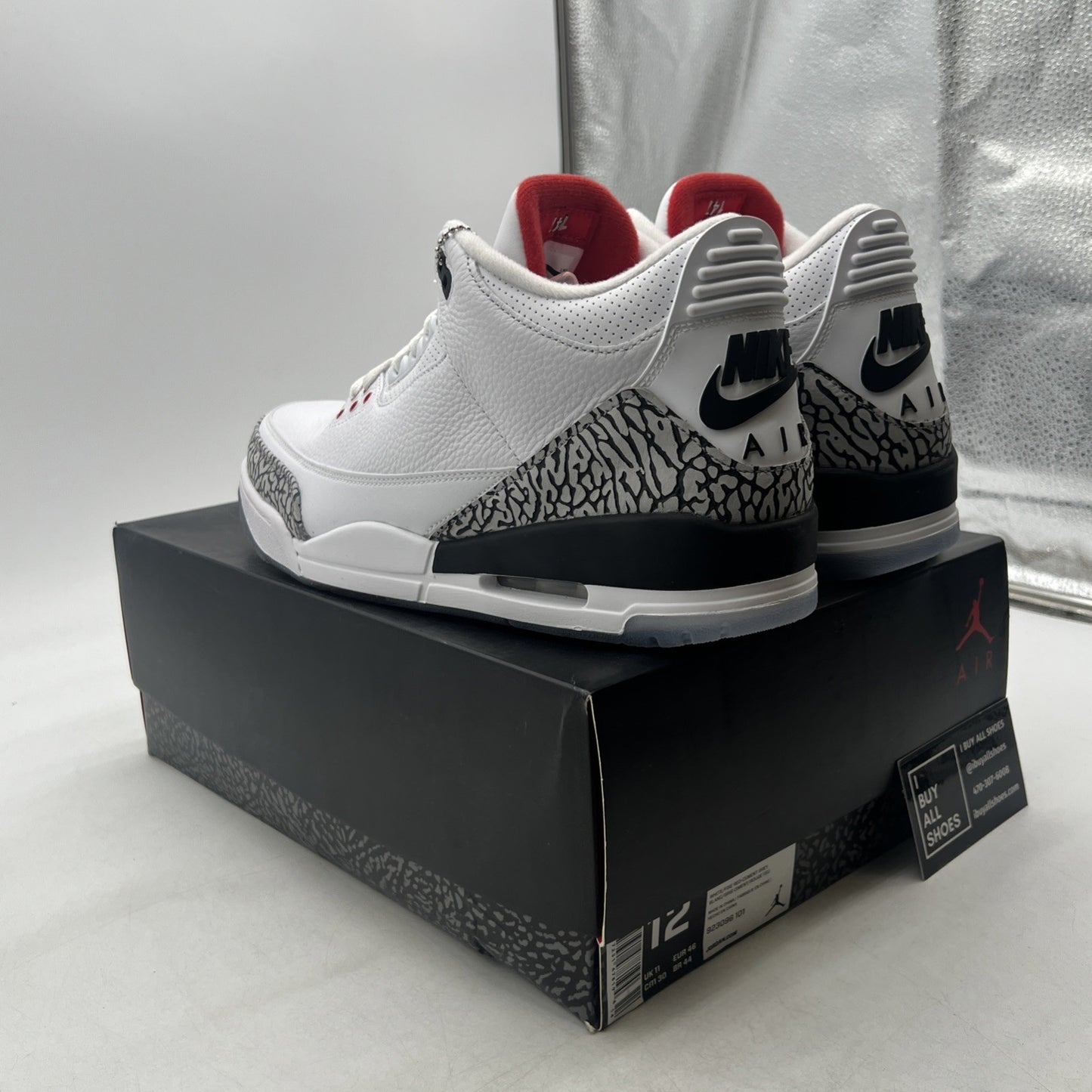 Size 12 - Air Jordan 3 Retro NRG Free Throw Line (923096-101)