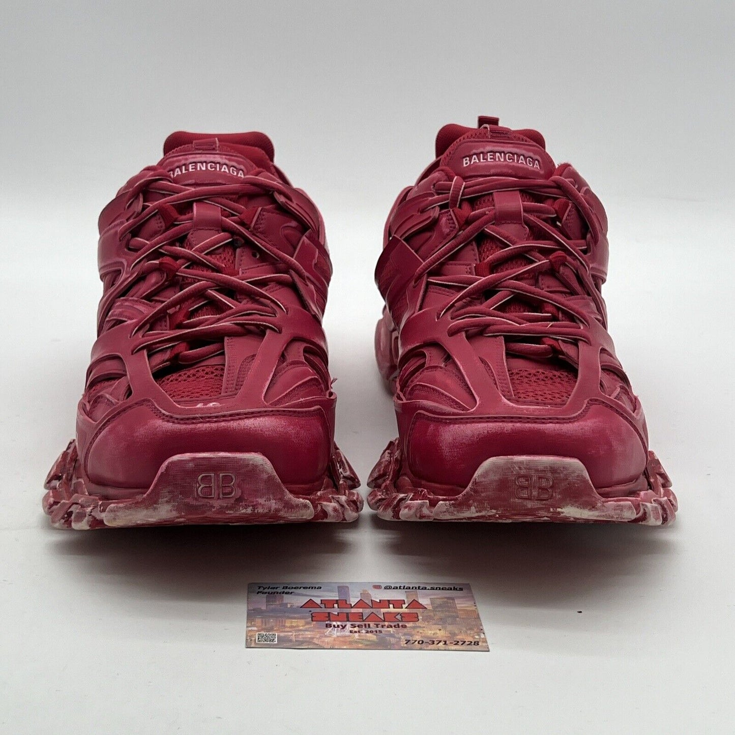 Size 13 - Balenciaga Track Faded Burgundy