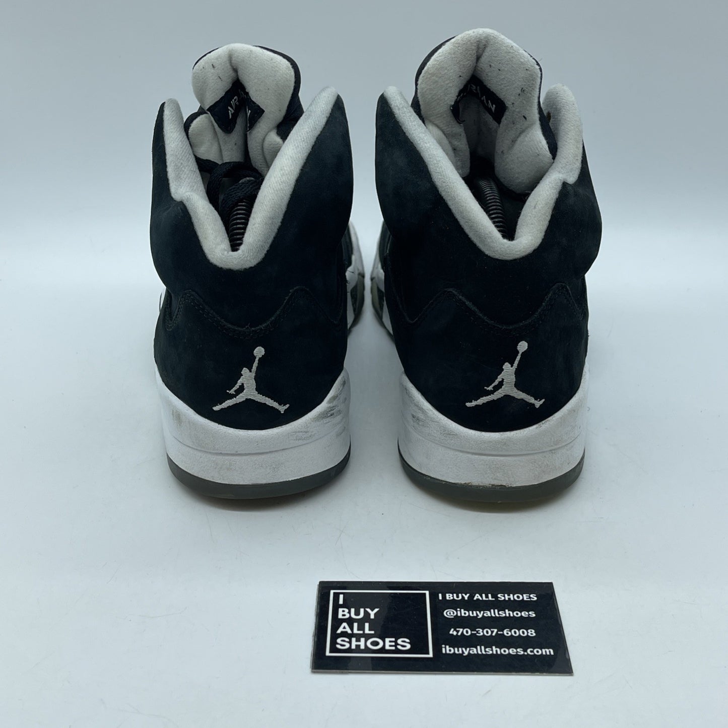 Size 9 - Air Jordan 5 Retro 2013 Oreo Black White Suede (136027-035)
